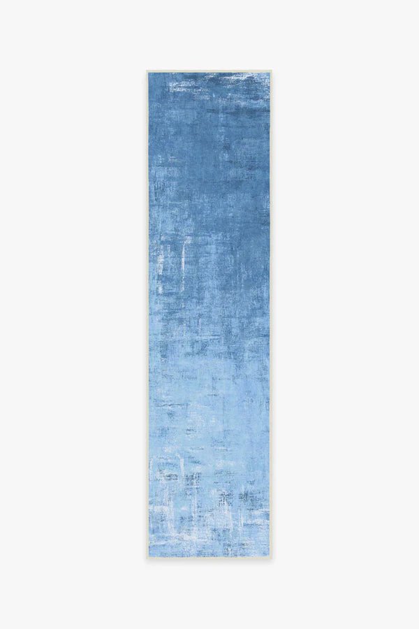 Impasto Sky Blue Outdoor Rug