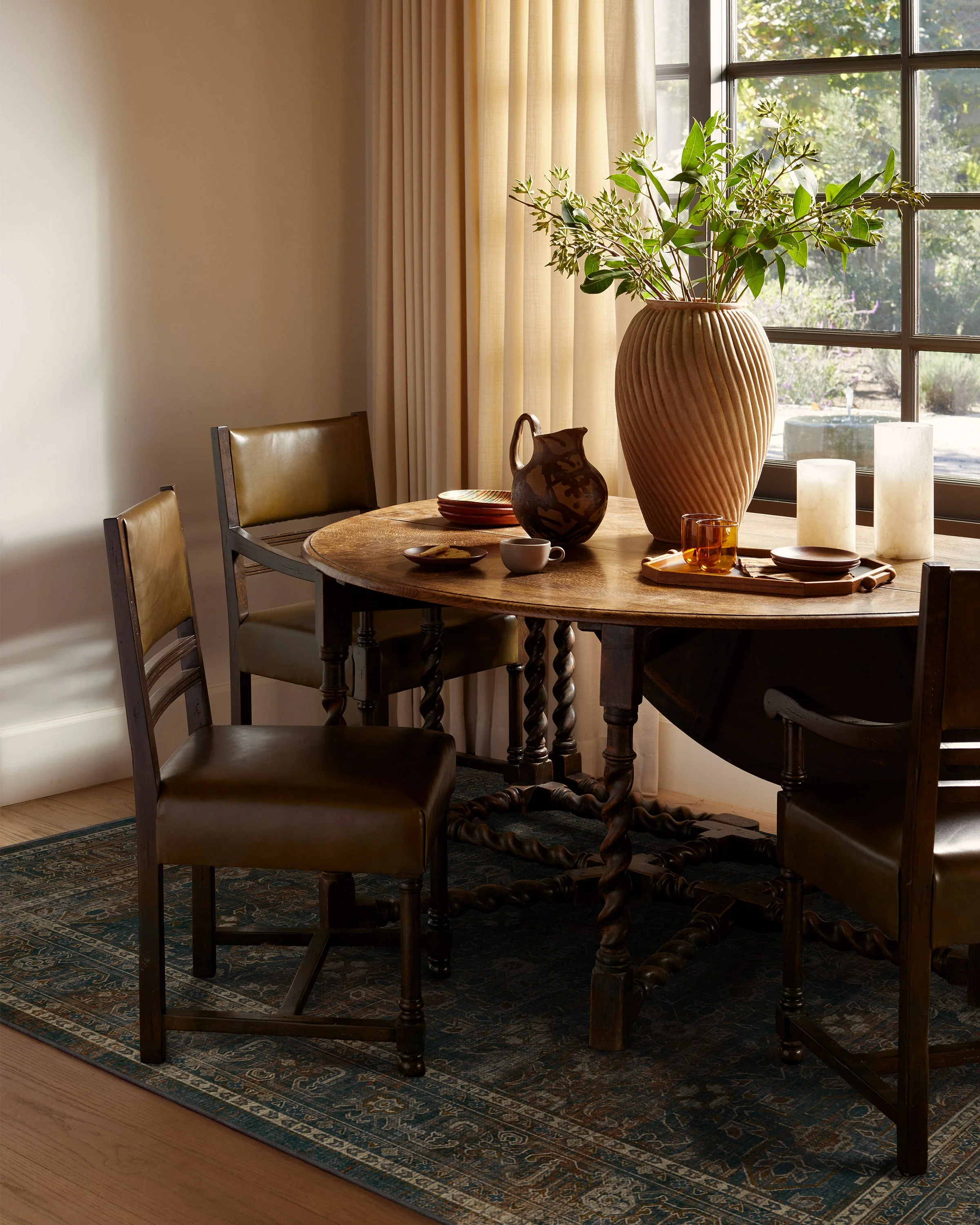 Ophelia Navy & Redwood Rug