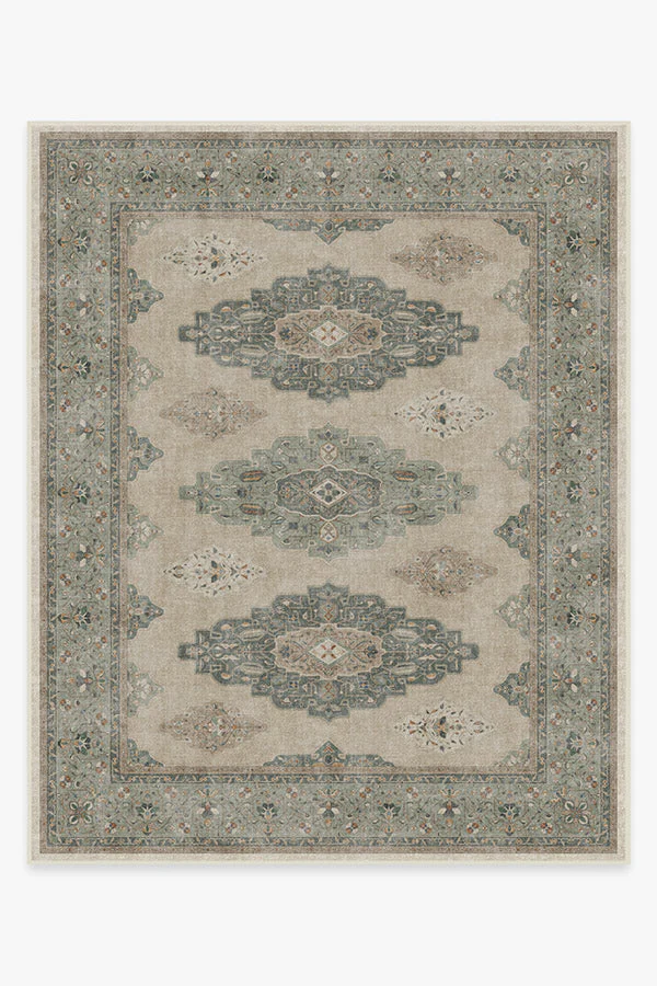 Maxine Natural Sage Flatwoven Rug