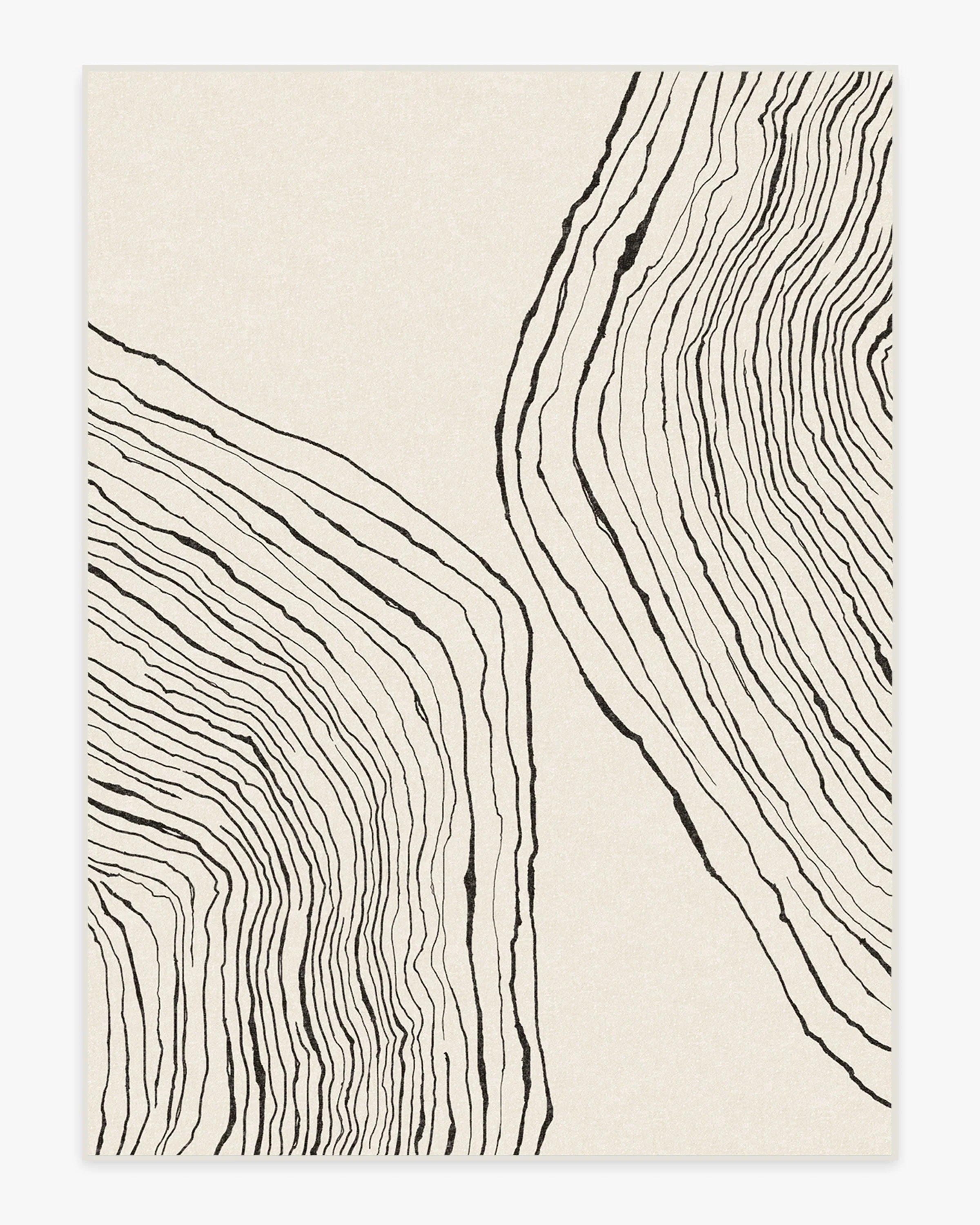Seine Black & Ivory Rug by Nina Takesh