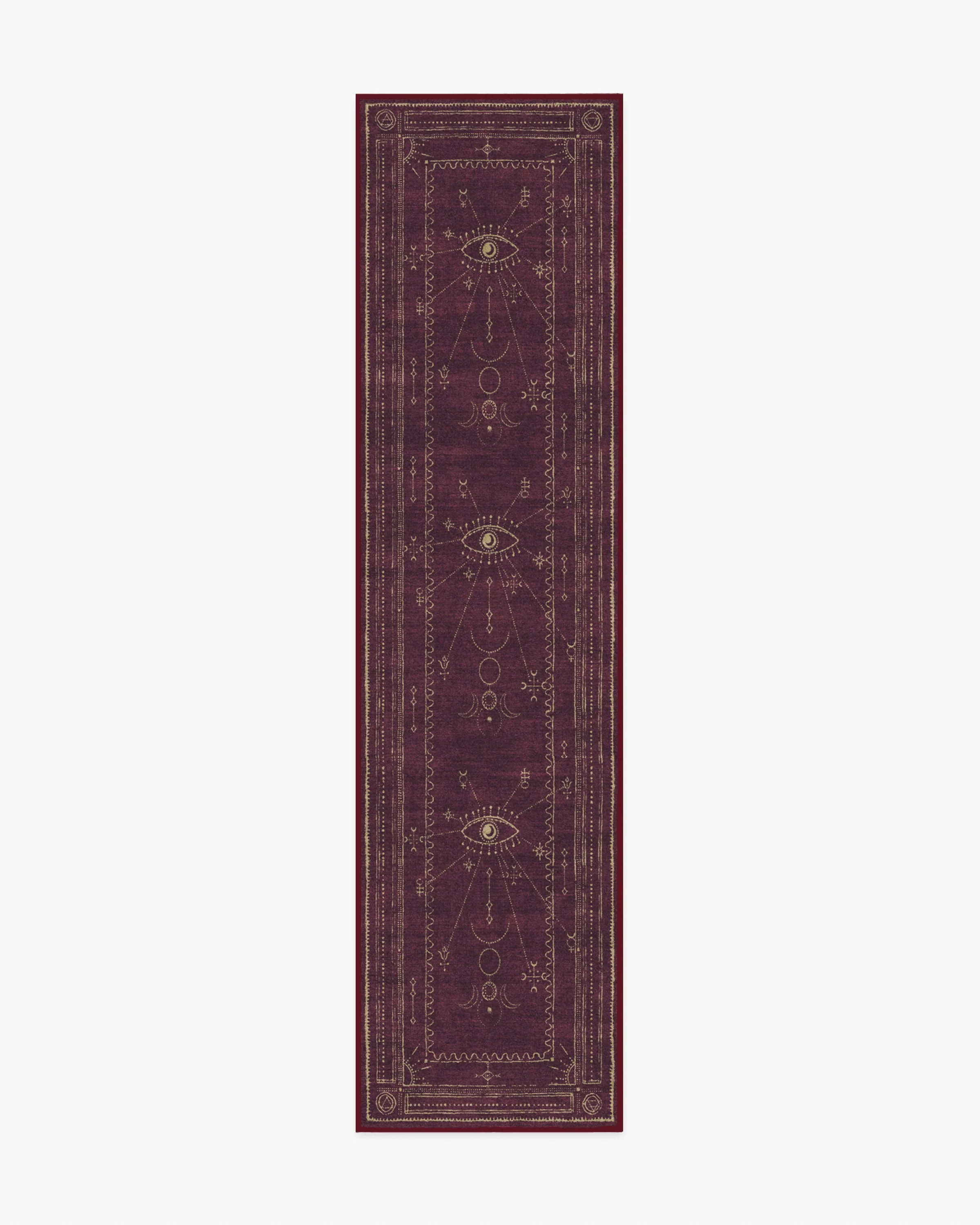 Velith Burgundy Flatwoven Rug