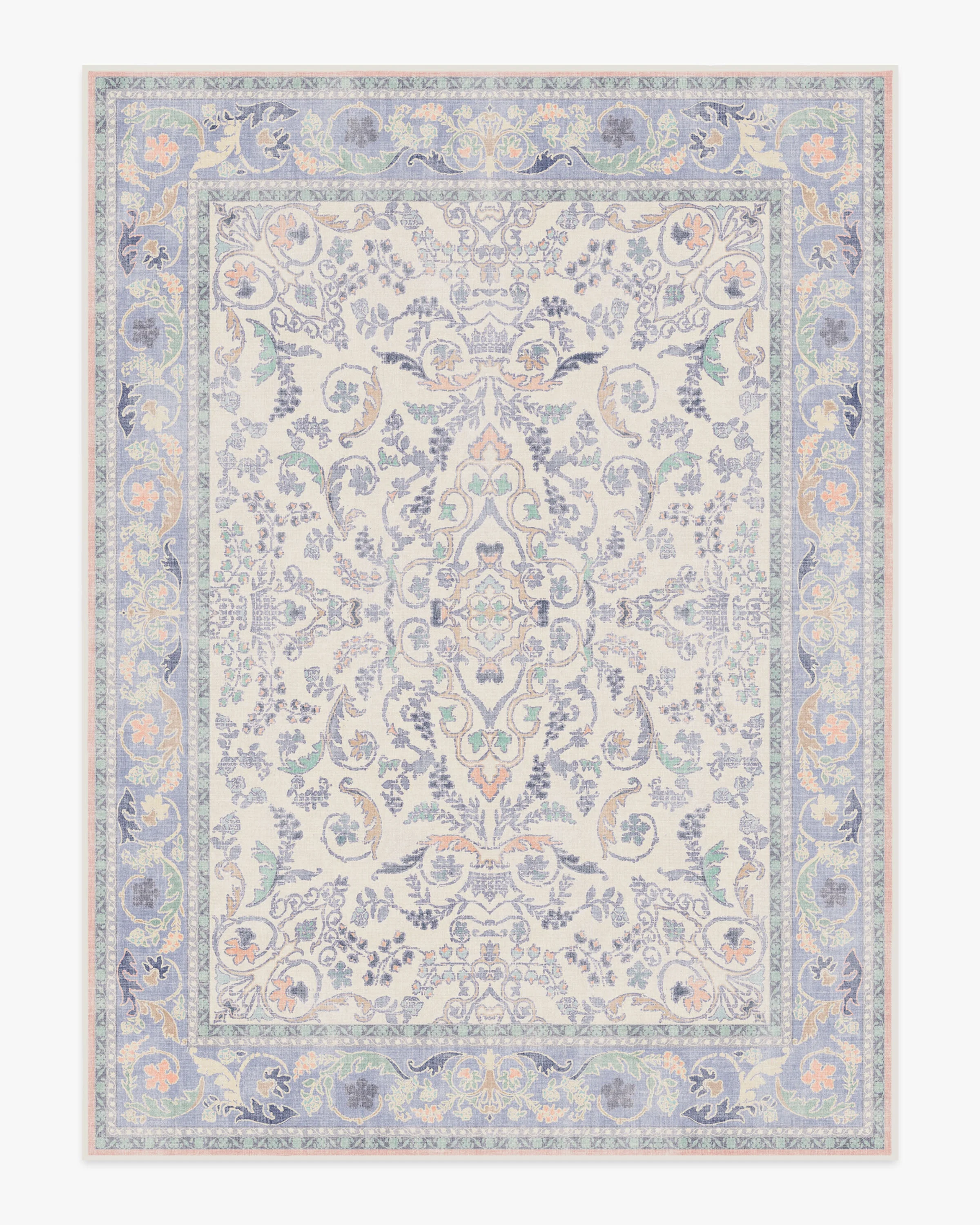 Fit For A Queen Soft Lavender Flatwoven Rug by Bridgerton