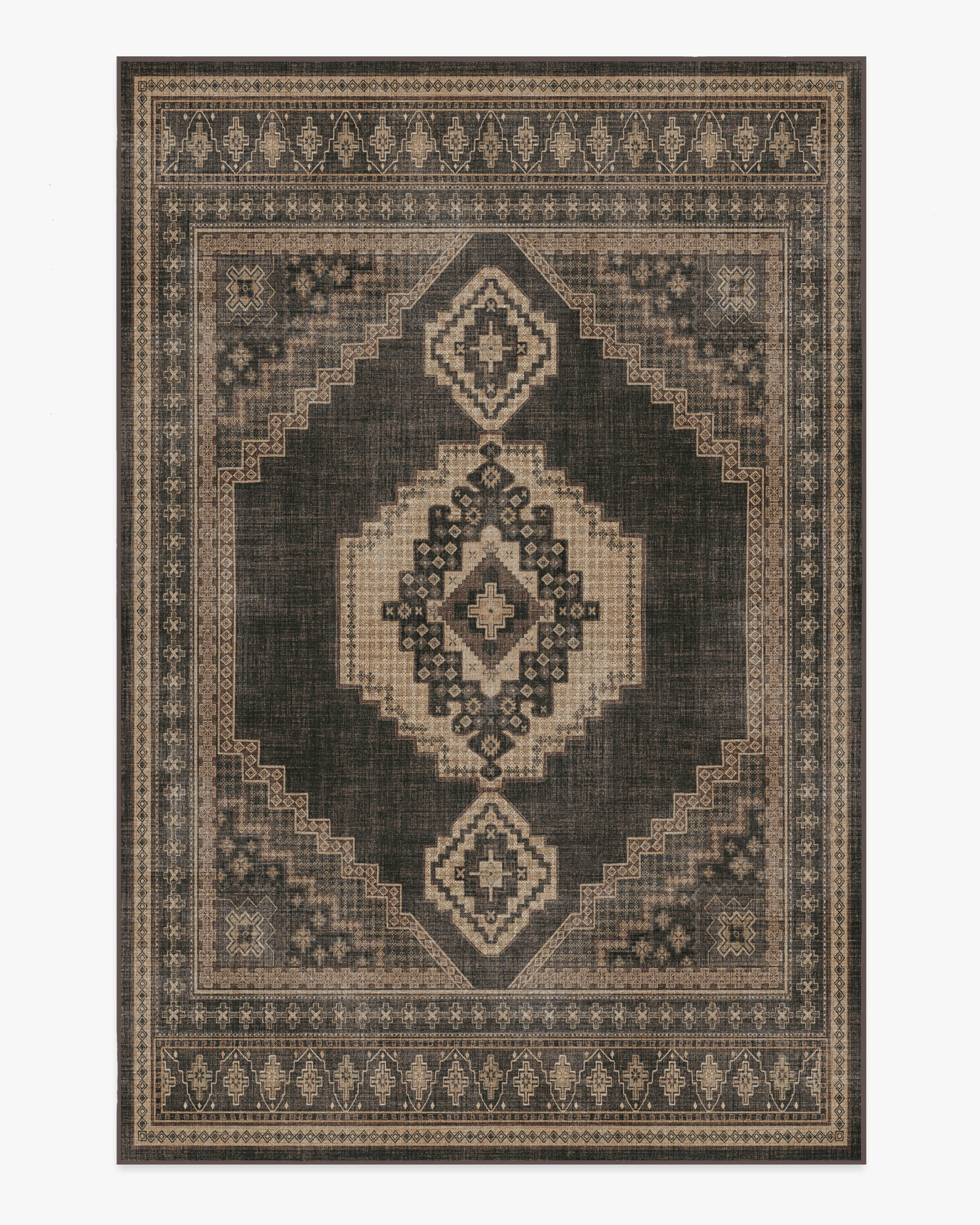 Rayne Charcoal & Tan Flatwoven Rug