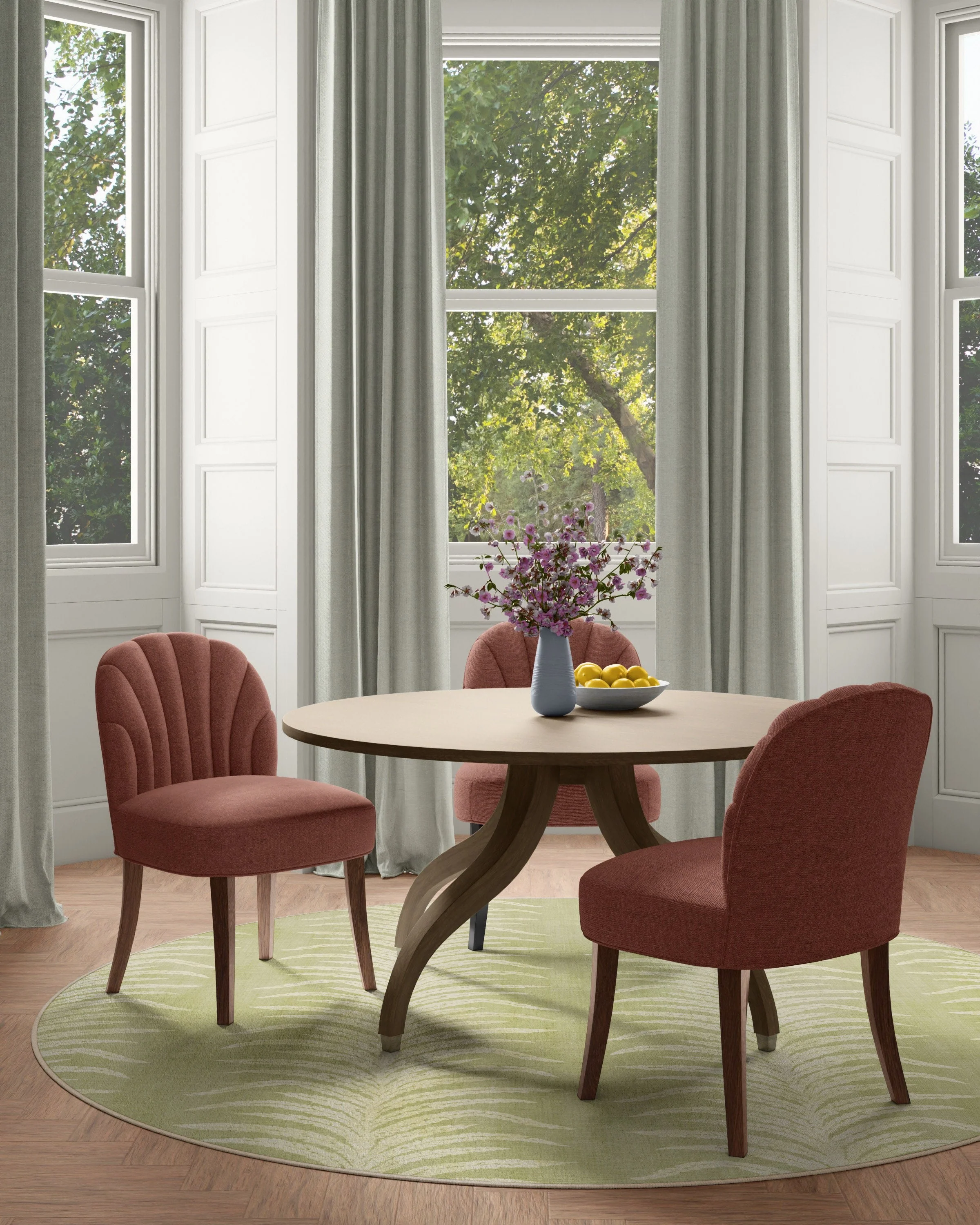 Tree Fern Matcha Green Rug by Sanderson