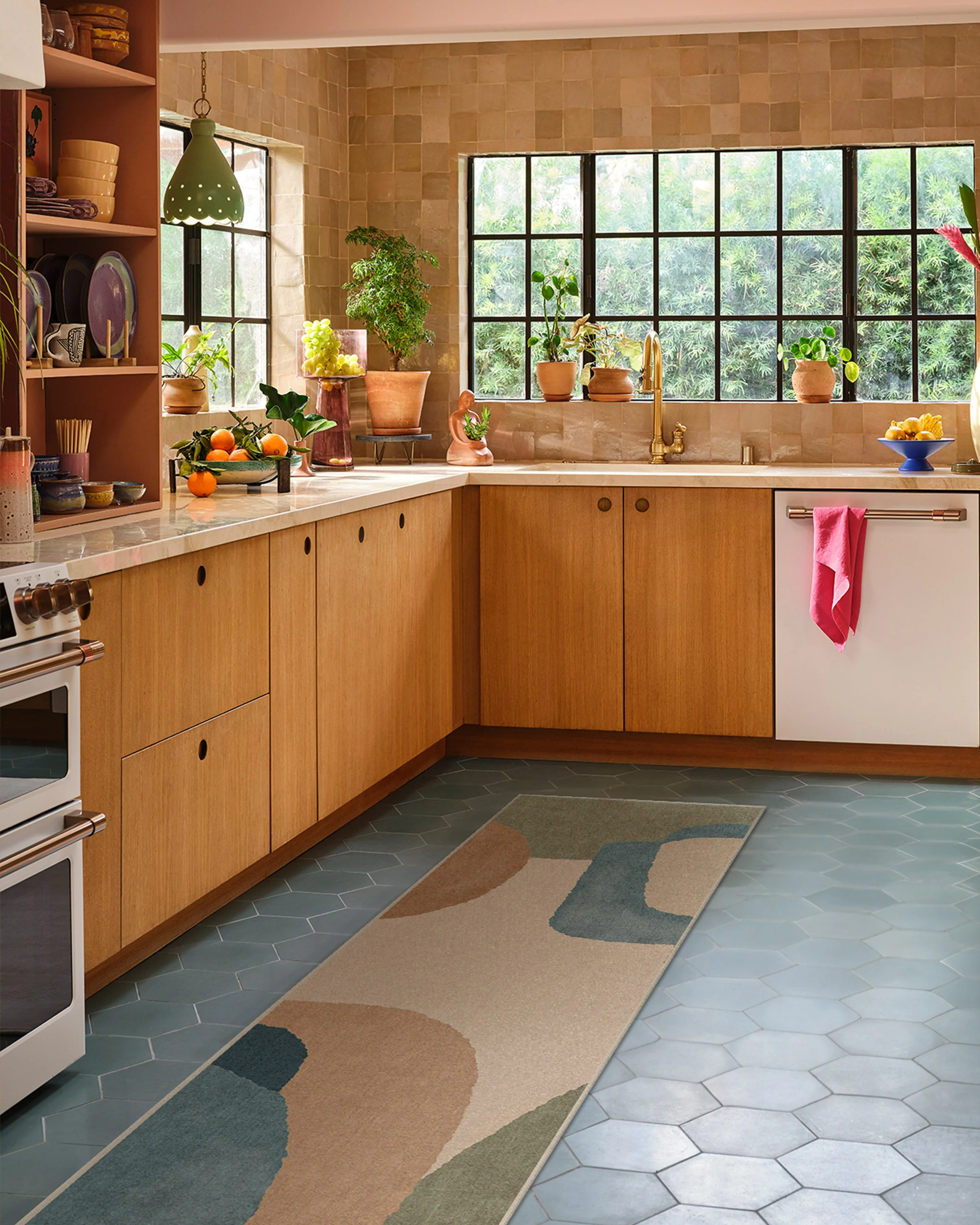 Sonia Sand & Ocean Flatwoven Rug by Justina Blakeney