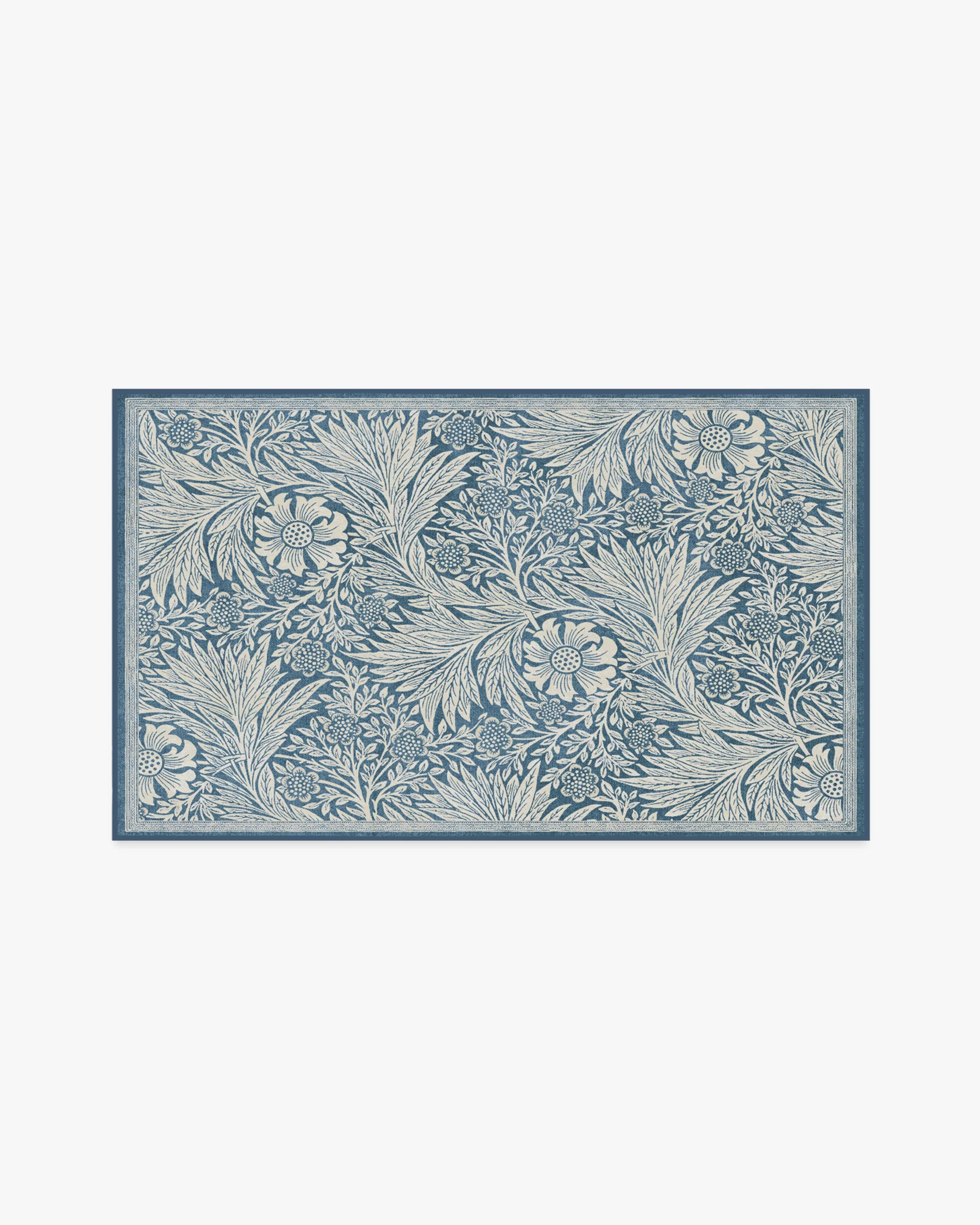 Marigold Blue Flatwoven Rug by Morris & Co.