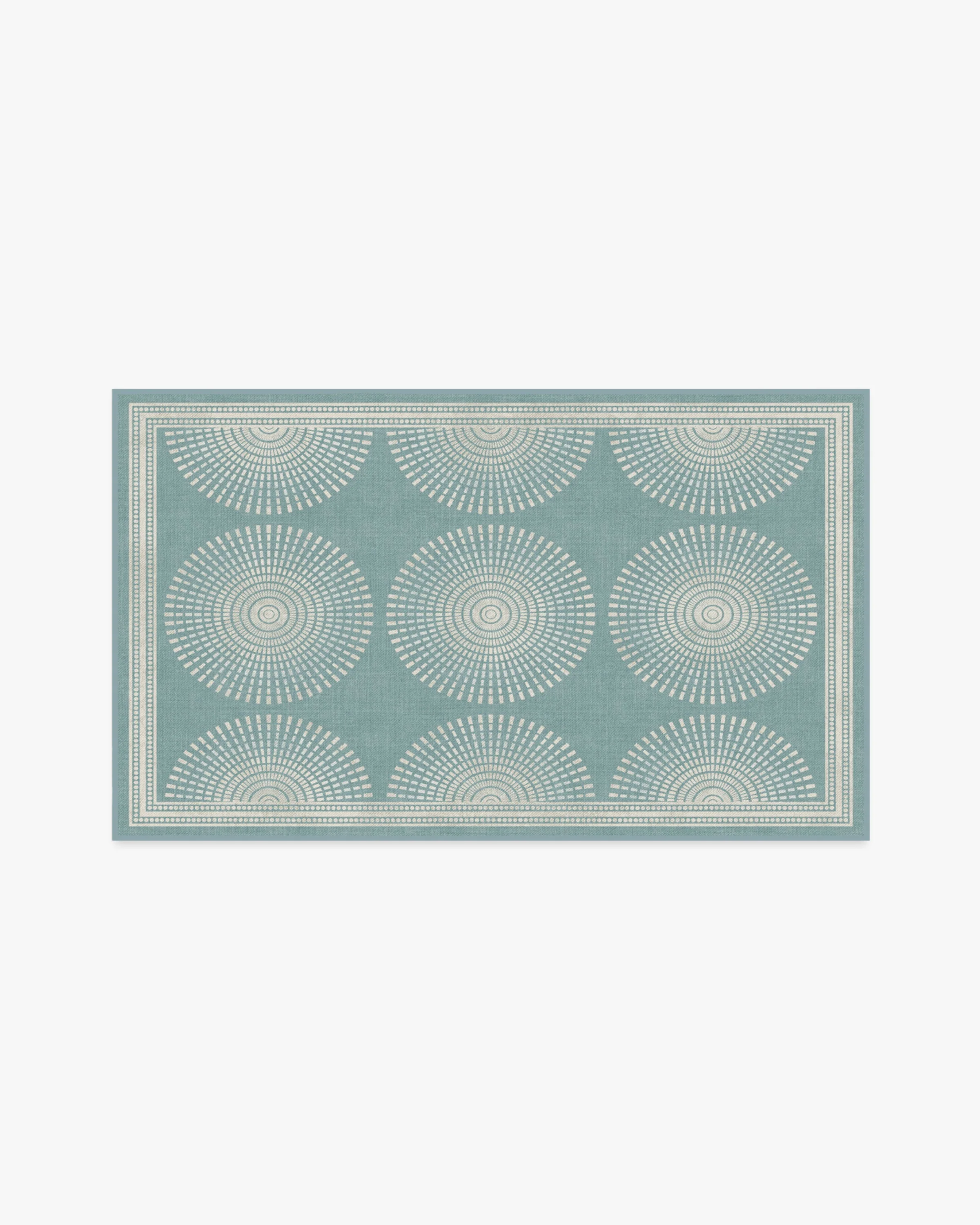 Santorini Blue Flatwoven Rug by Jonathan Adler