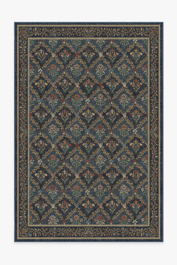 Bellflowers Blue Rug by Morris & Co.