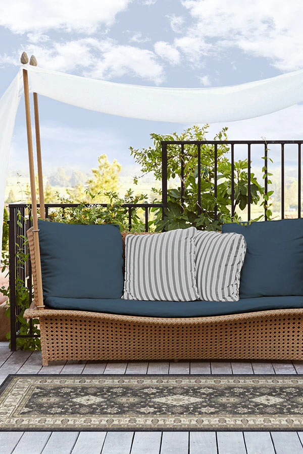 Ranier Dark Wood Outdoor Rug