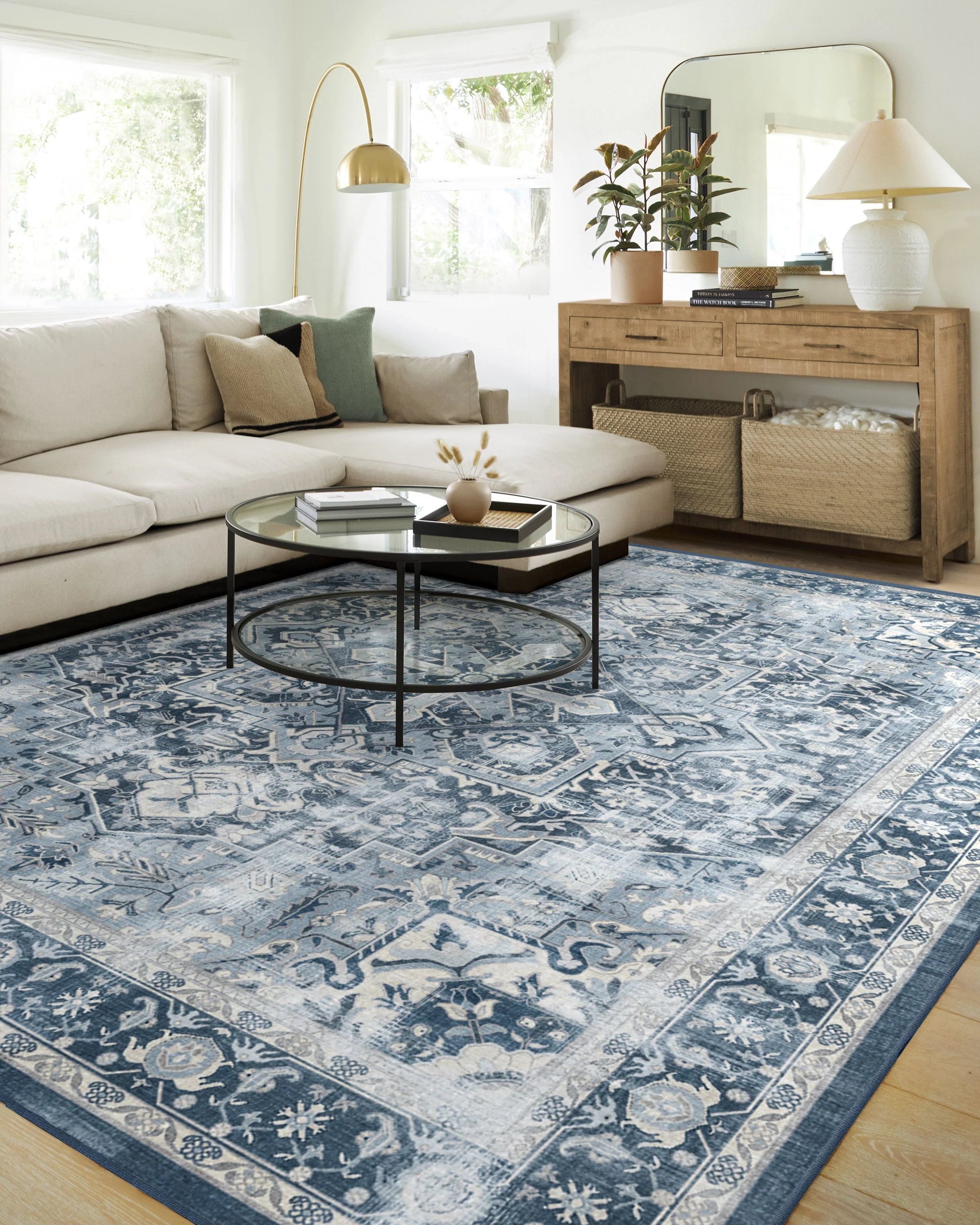 Kamran Admiral Blue Rug