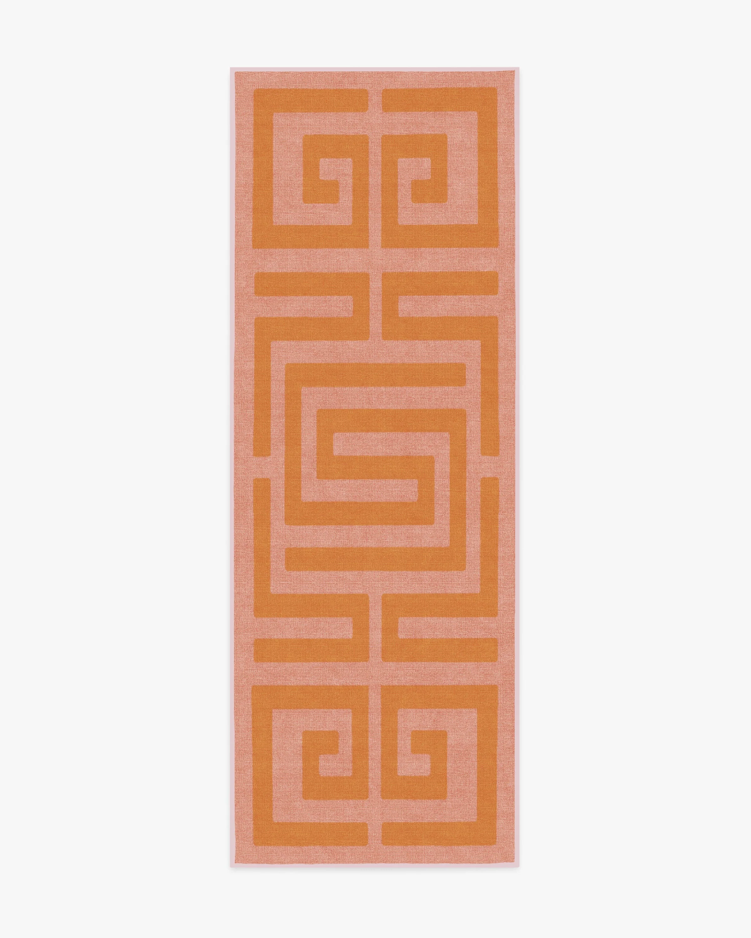 Maze Pink & Orange Flatwoven Rug