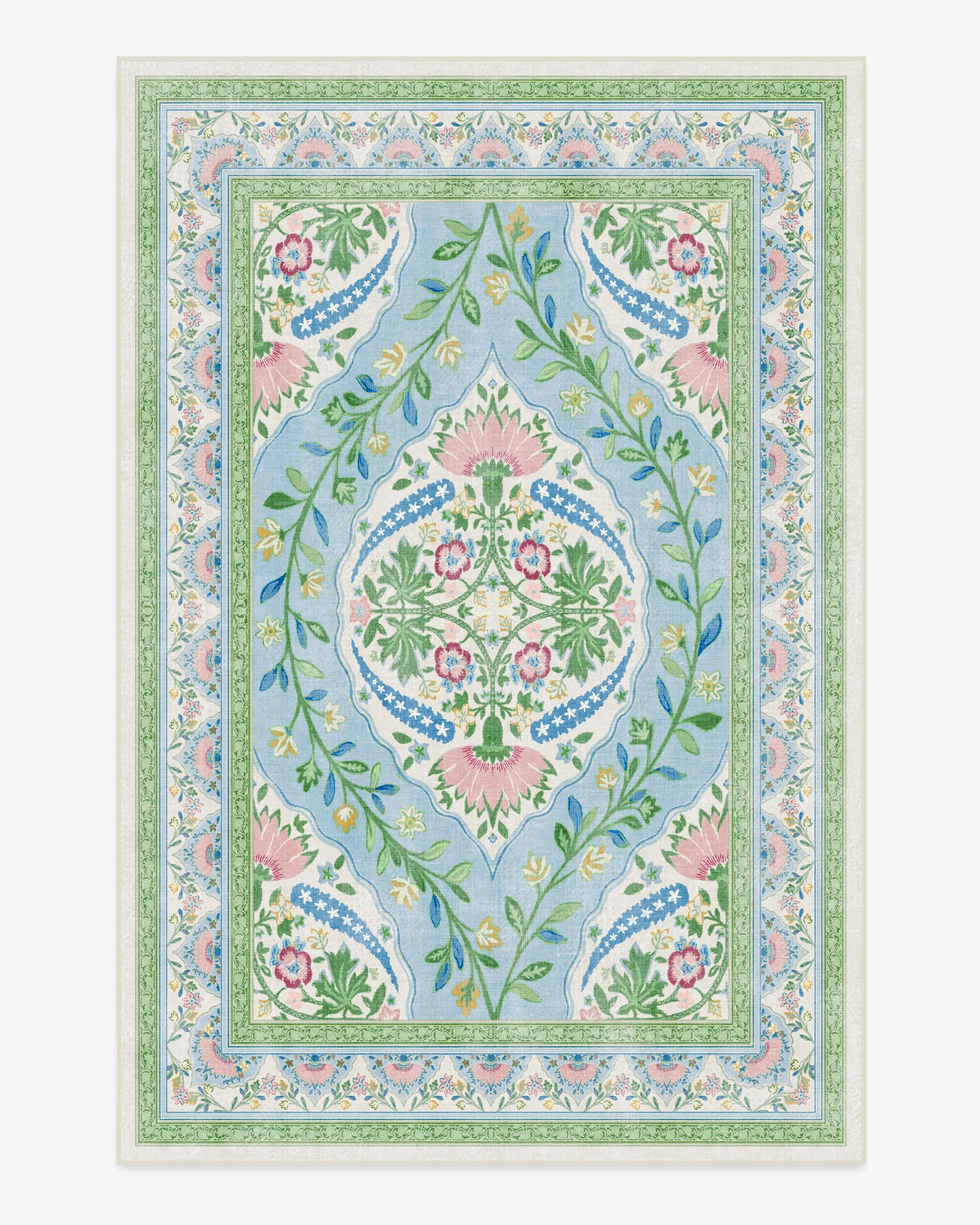 Skye Blue Multicolor Rug by Mrs. Alice