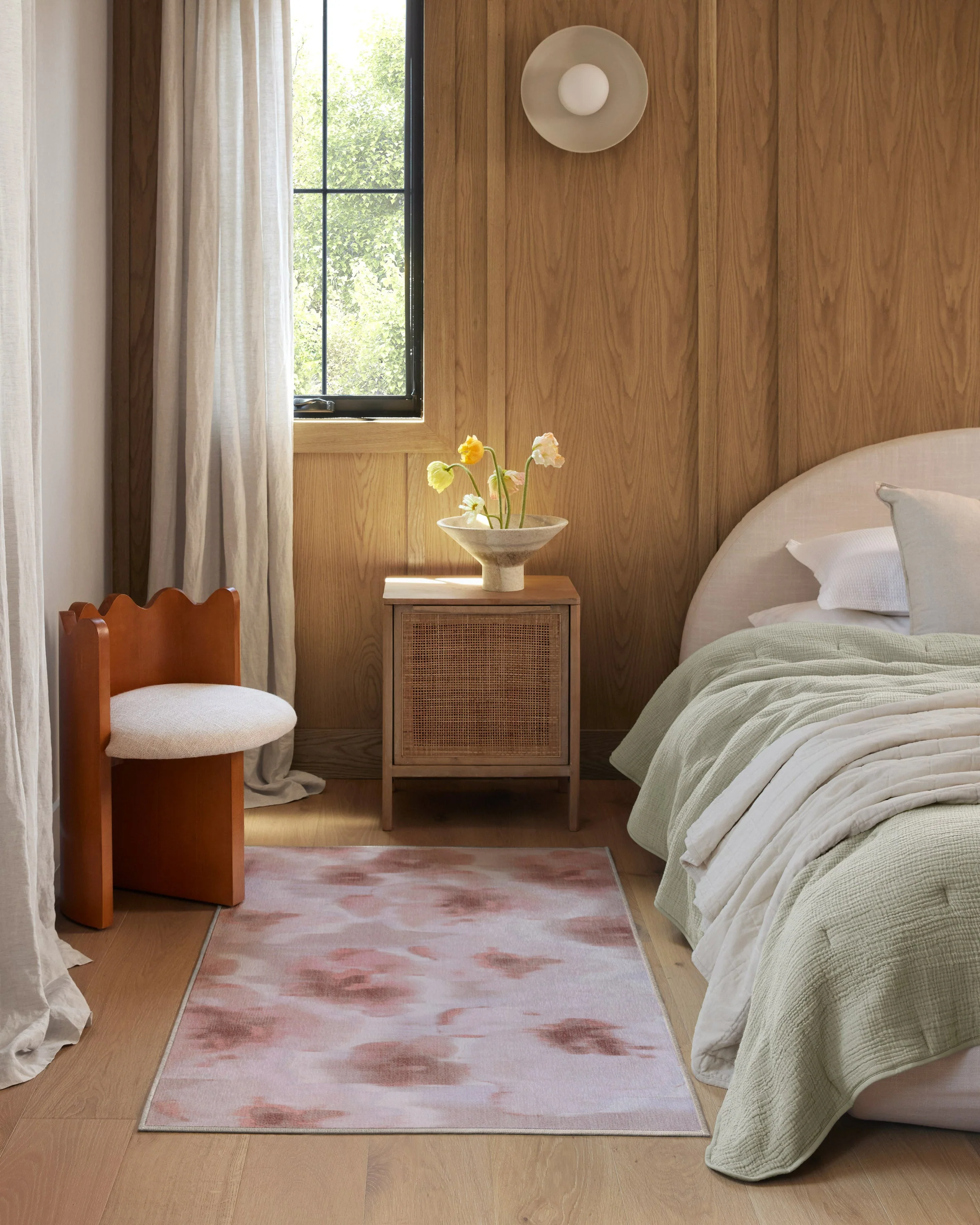 Emma Soft Rose Flatwoven Rug