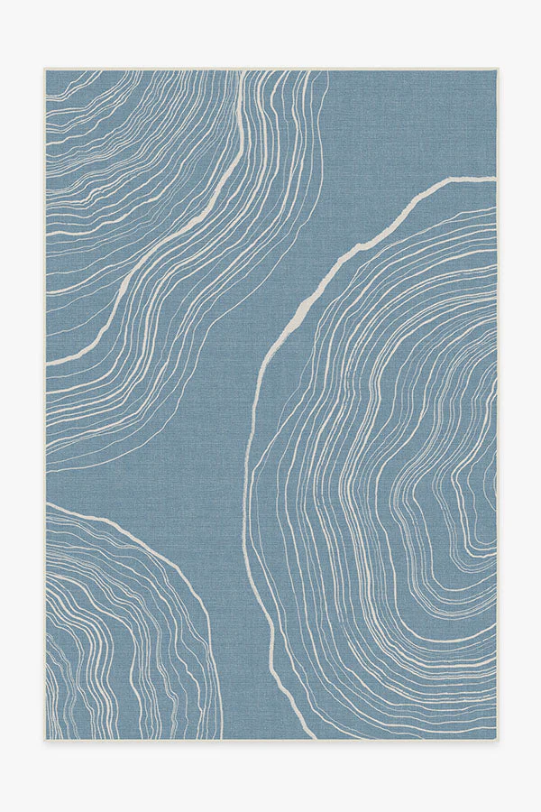 Kalder Slate Blue Outdoor Rug