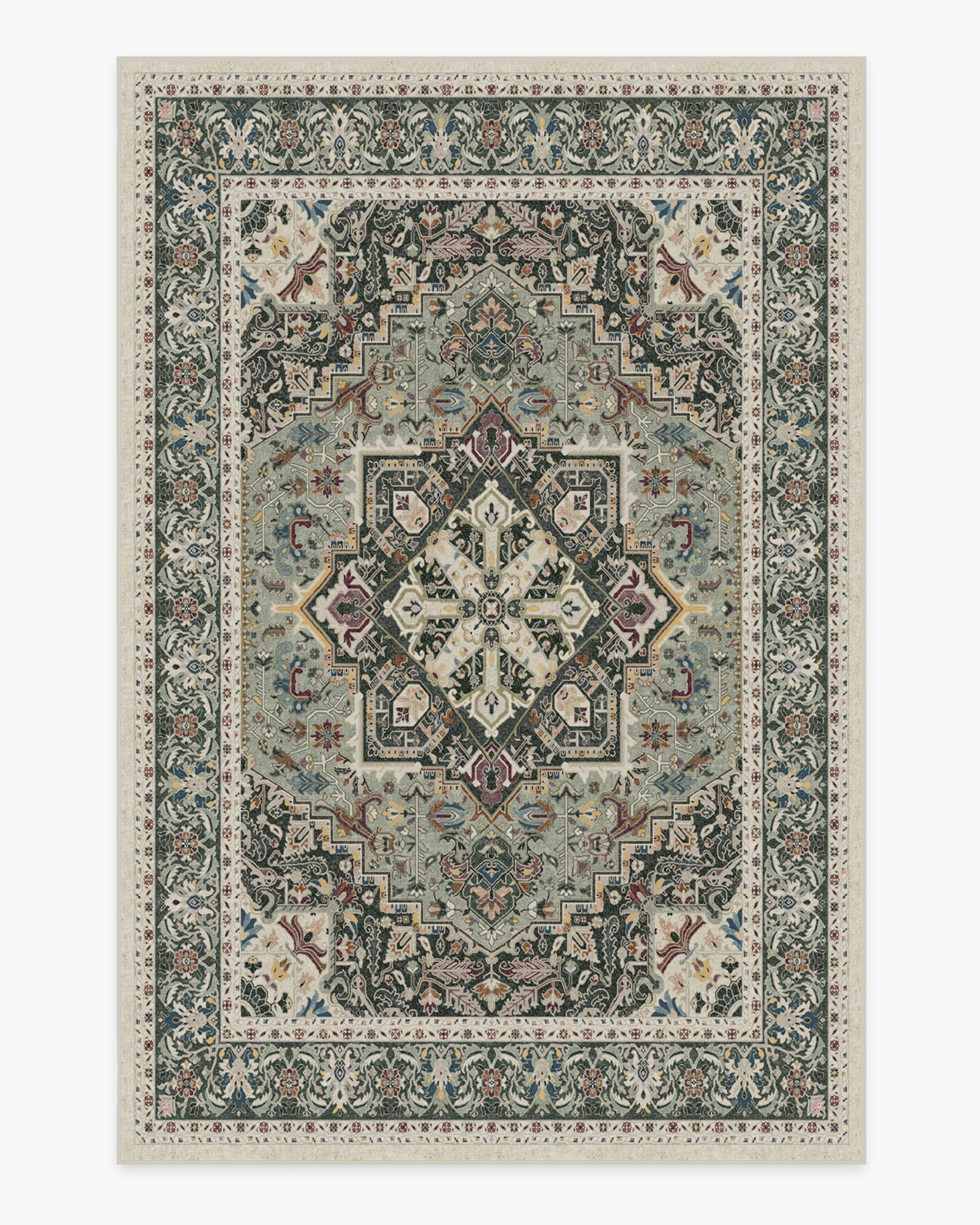 Hendesi Heriz Sage Flatwoven Rug