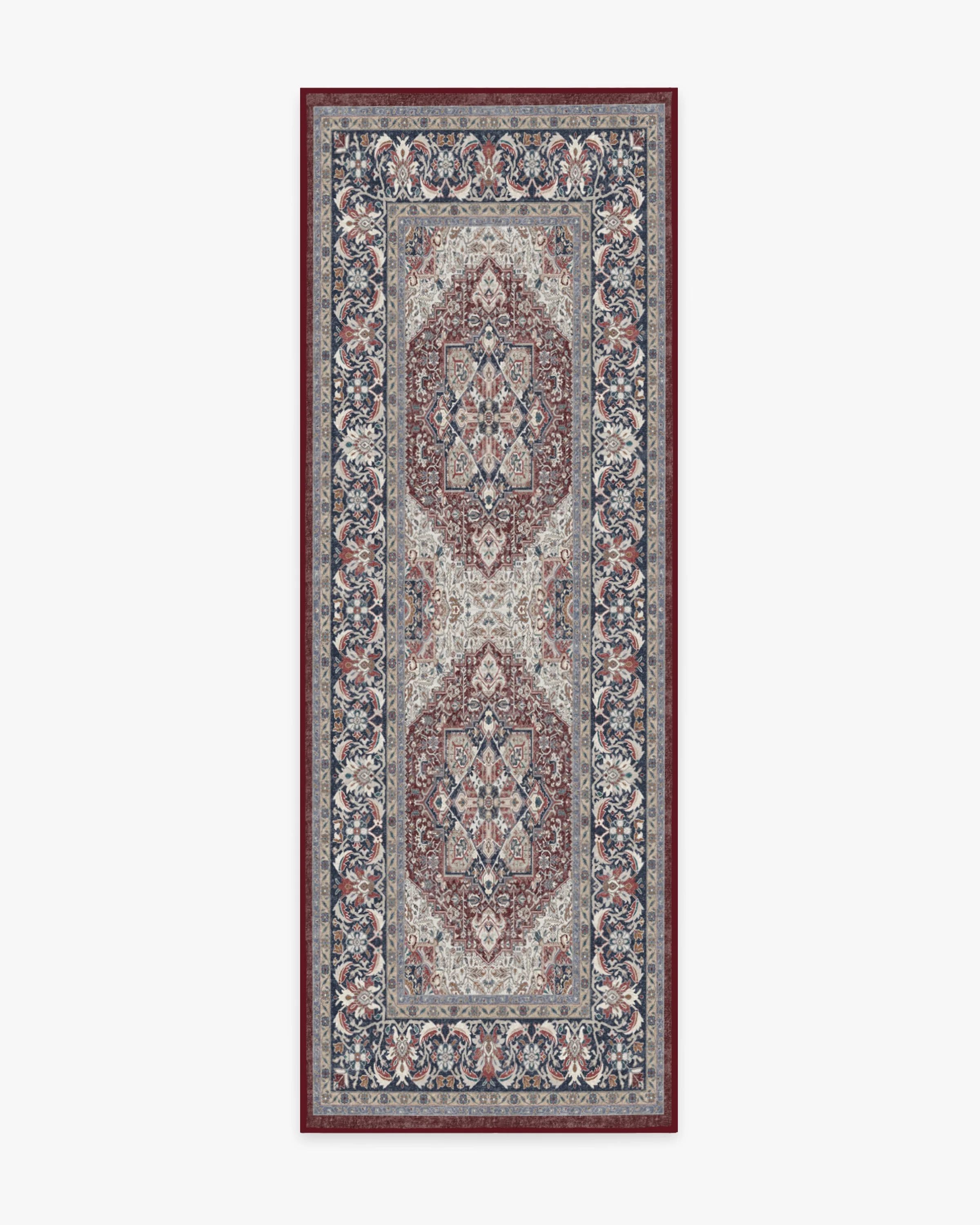 Hendesi Heriz Bordeaux Rug