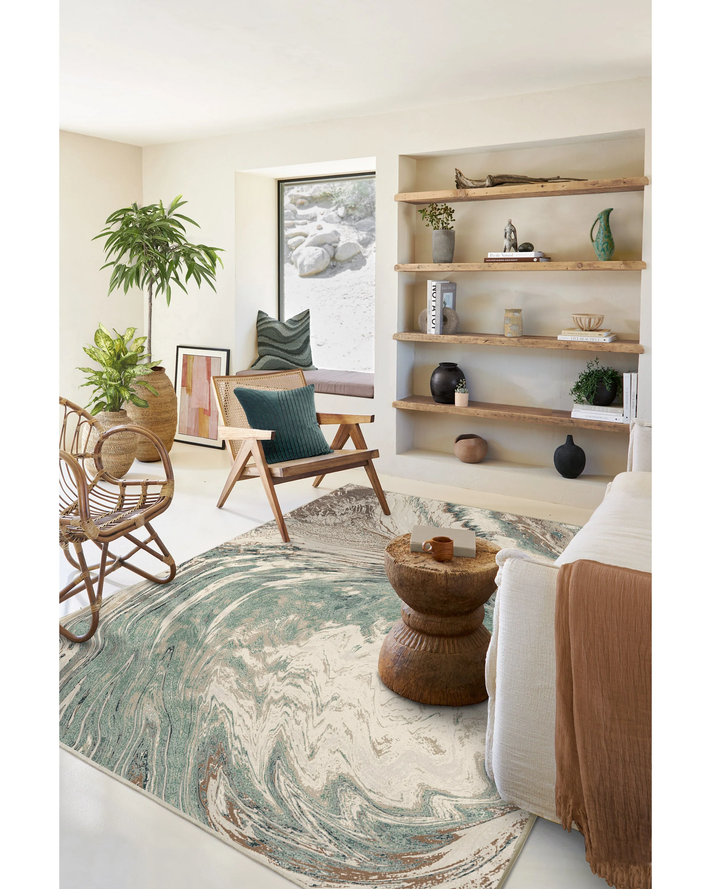 Malaspina Natural Sage Rug