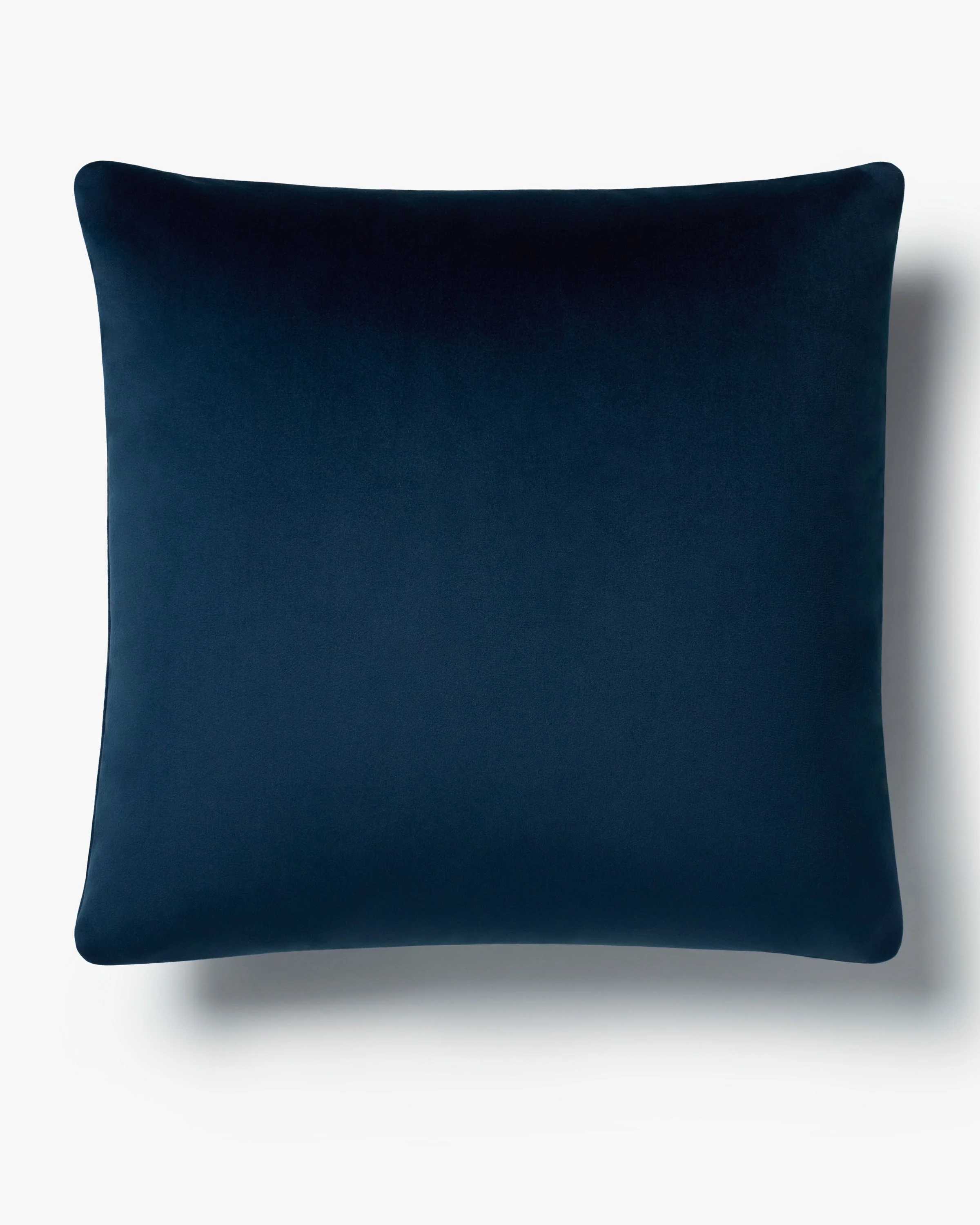 Midnight Blue Velvet Throw Pillow