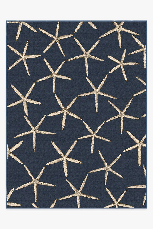 Starfish Navy Rug
