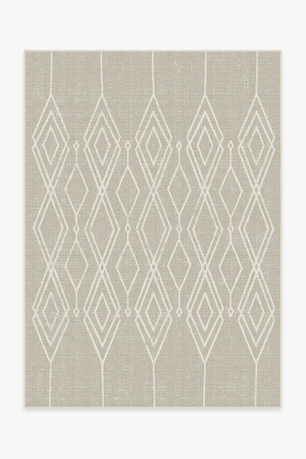 Gemma Lattice Natural Outdoor Rug