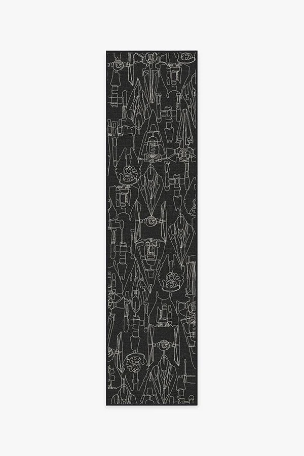 Star Wars Armada Black Flatwoven Rug