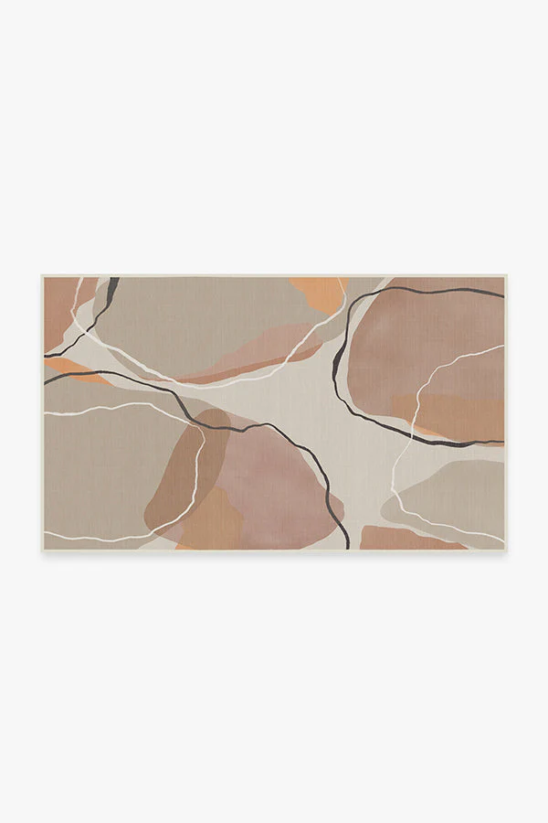 Petra Copper Rose Outdoor Rug