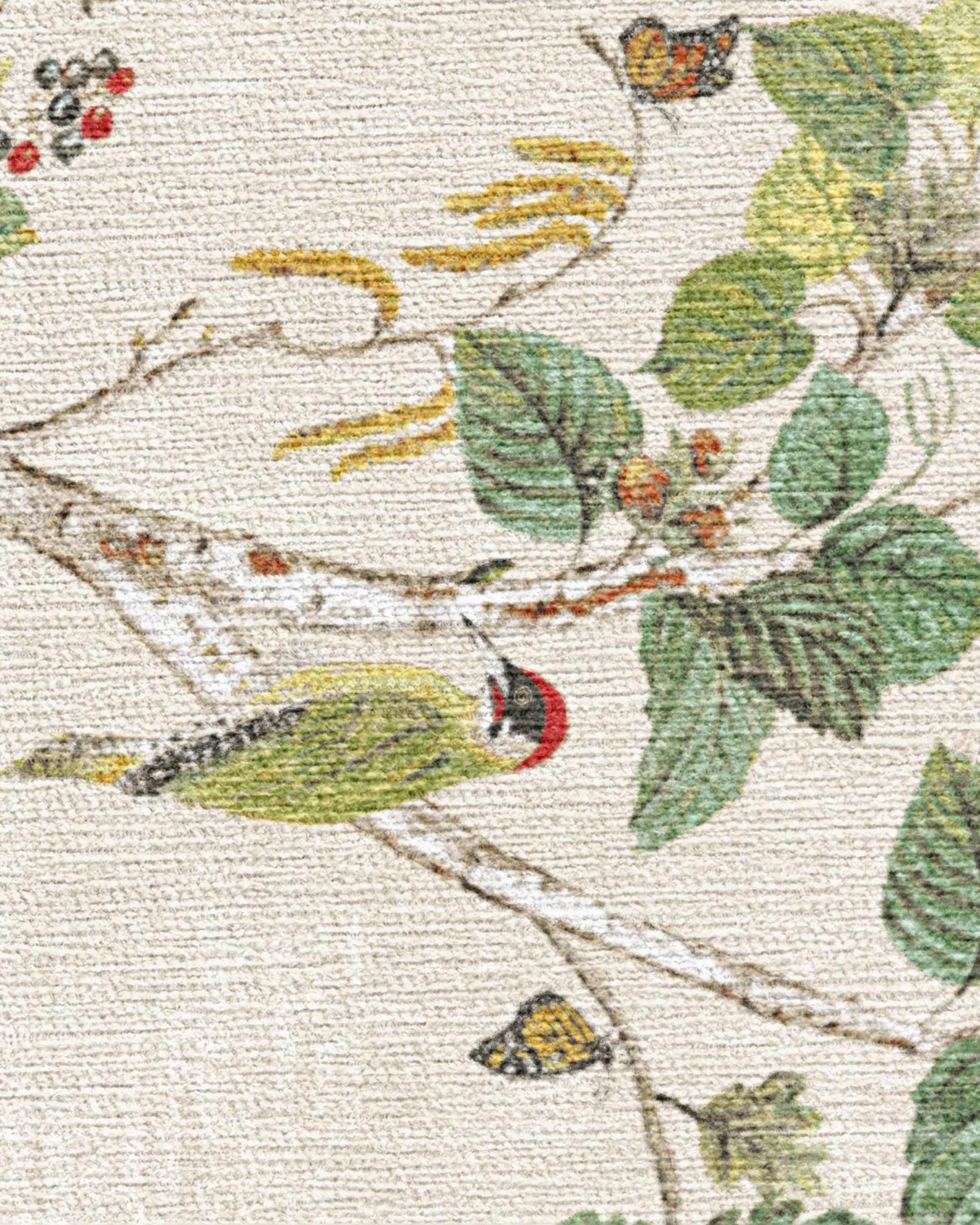 Woodland Chorus Fawn Flatwoven Rug by Sanderson