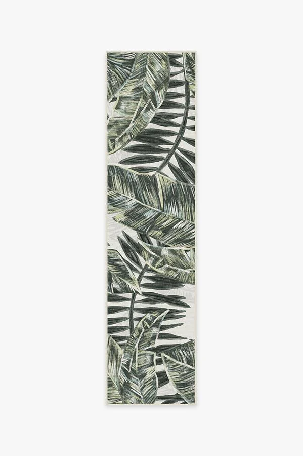 Filifera Palm Green Outdoor Rug