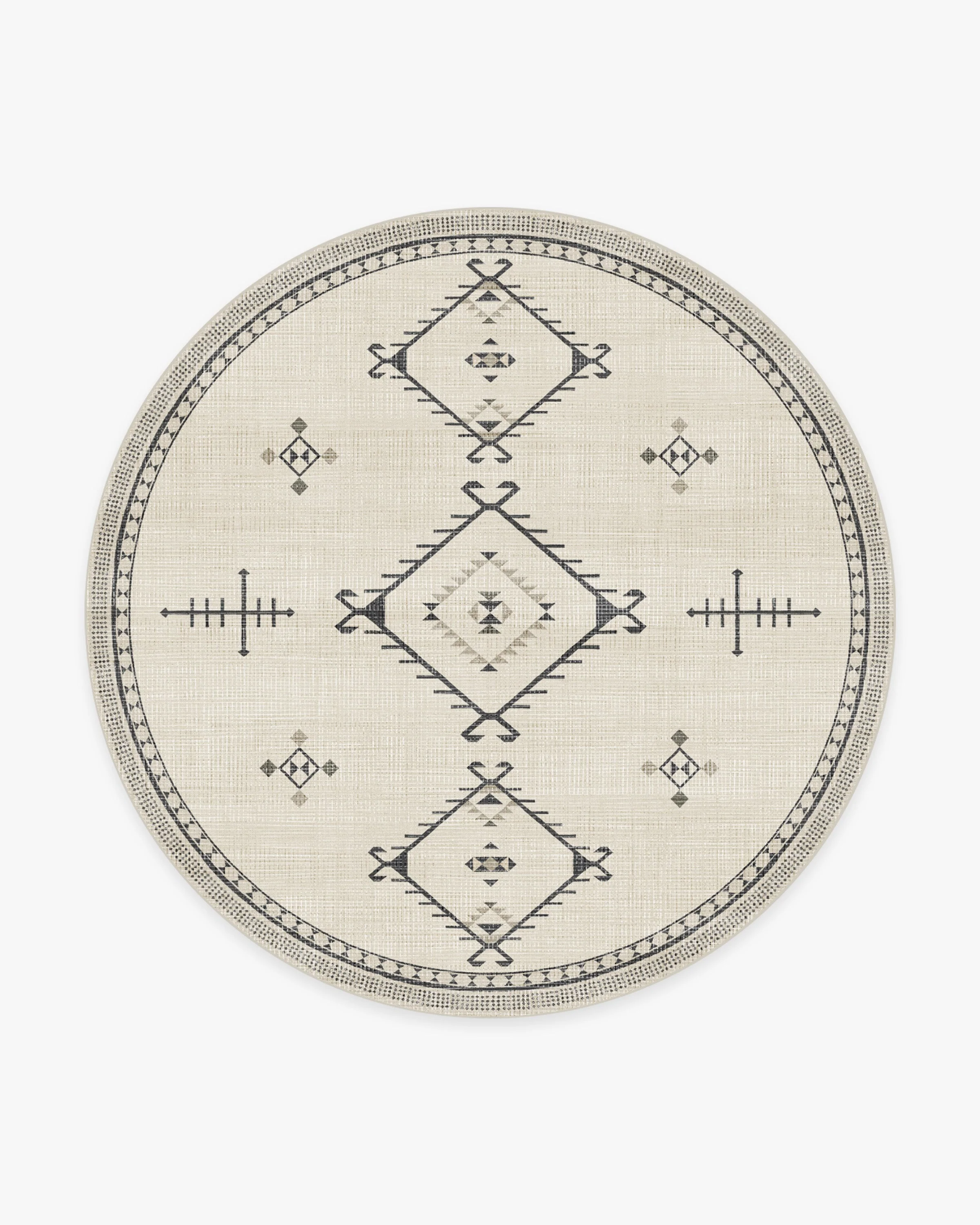 Damali Black & White Flatwoven Rug