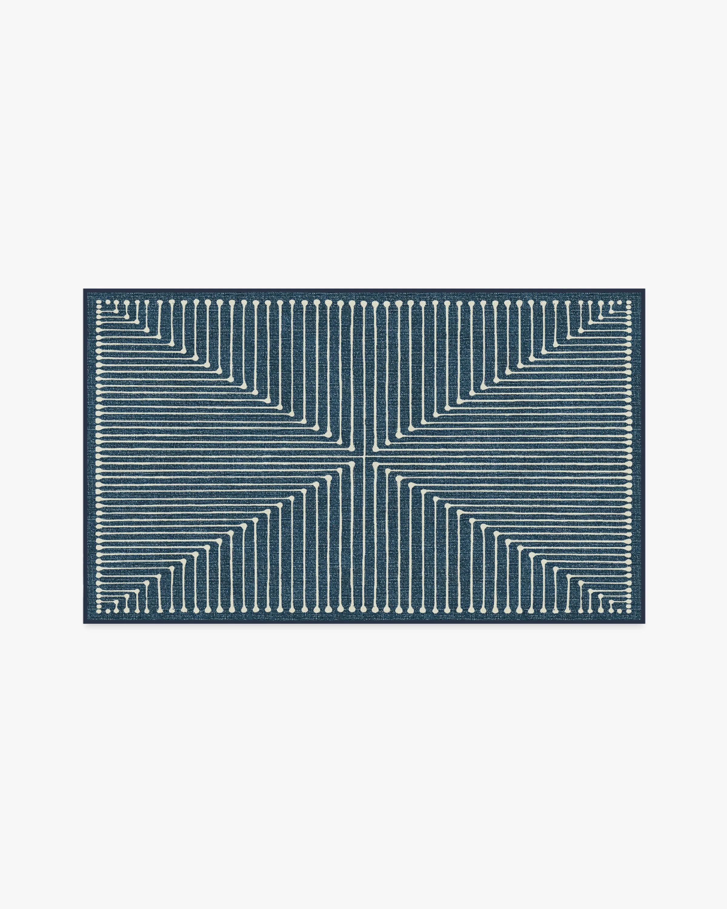 Inkdrop Lapis Blue Rug by Jonathan Adler