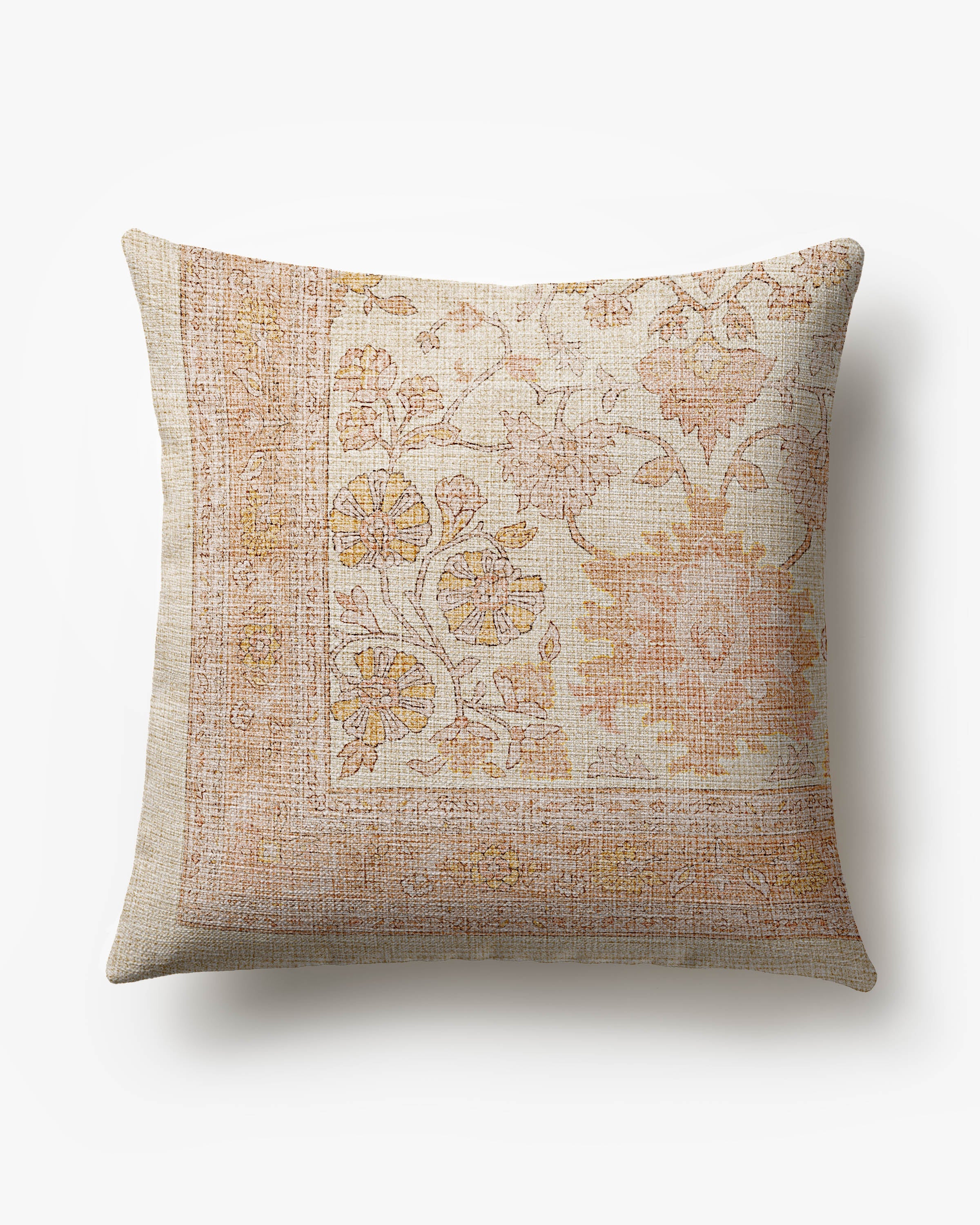 Lenora Vintage Blush Woven Throw Pillow