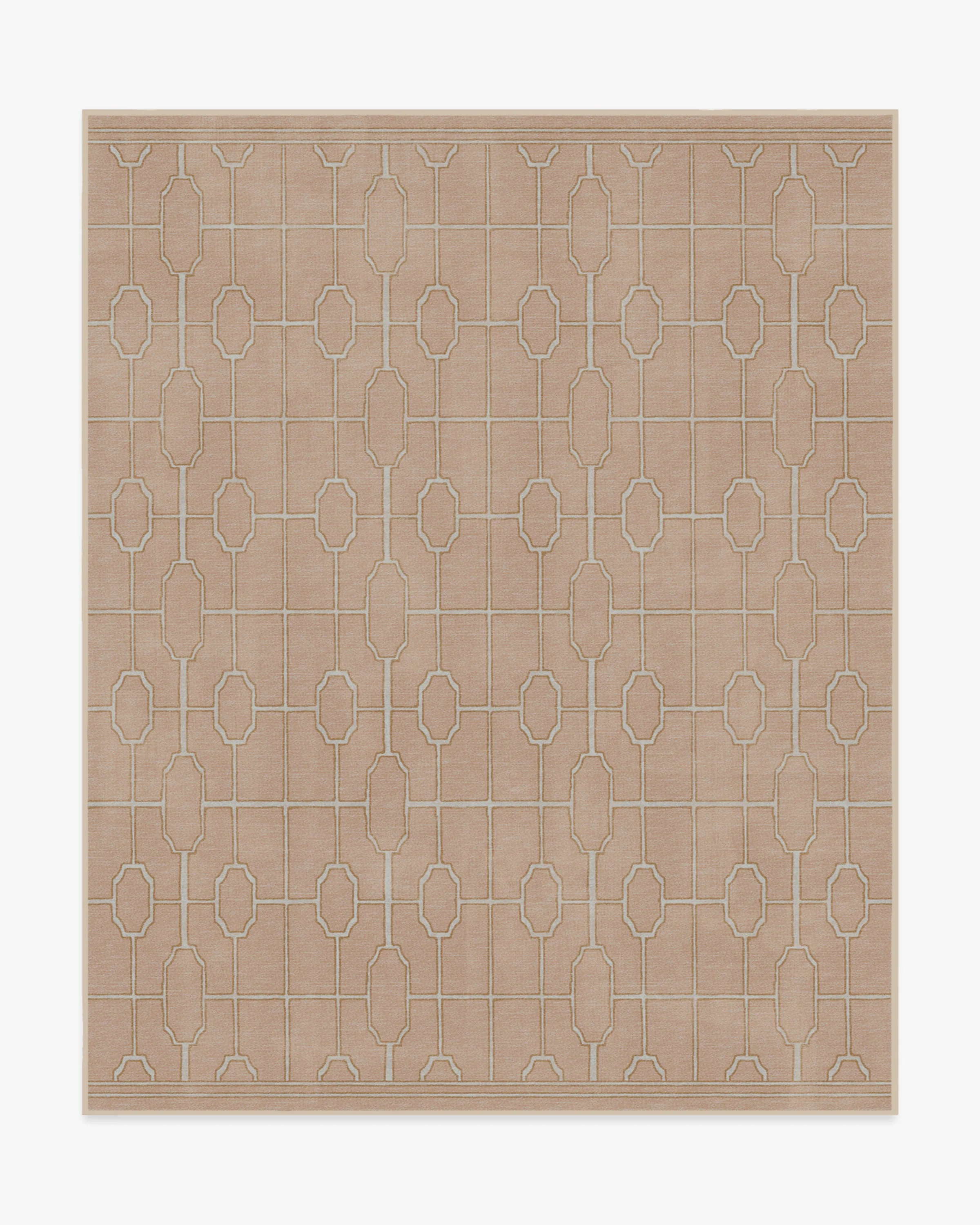 Diana Trellis Rose Gold Rug by The Hiltons