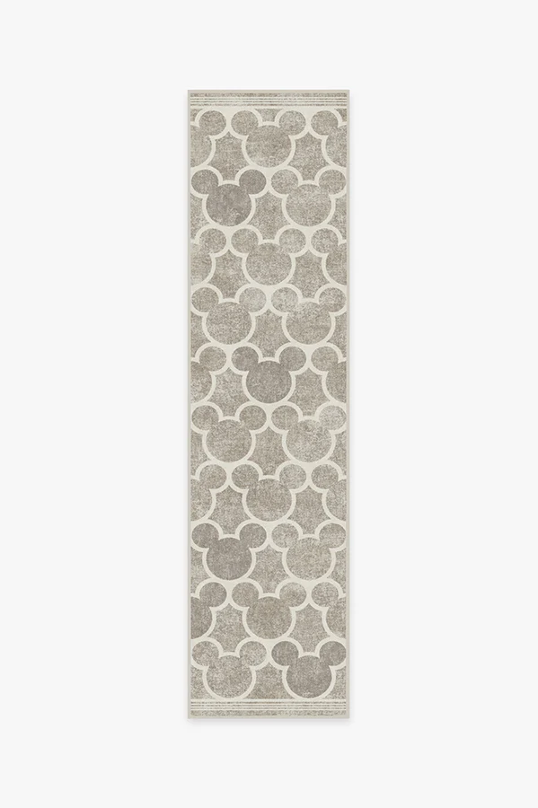 Mickey Trellis Ash Grey Flatwoven Rug