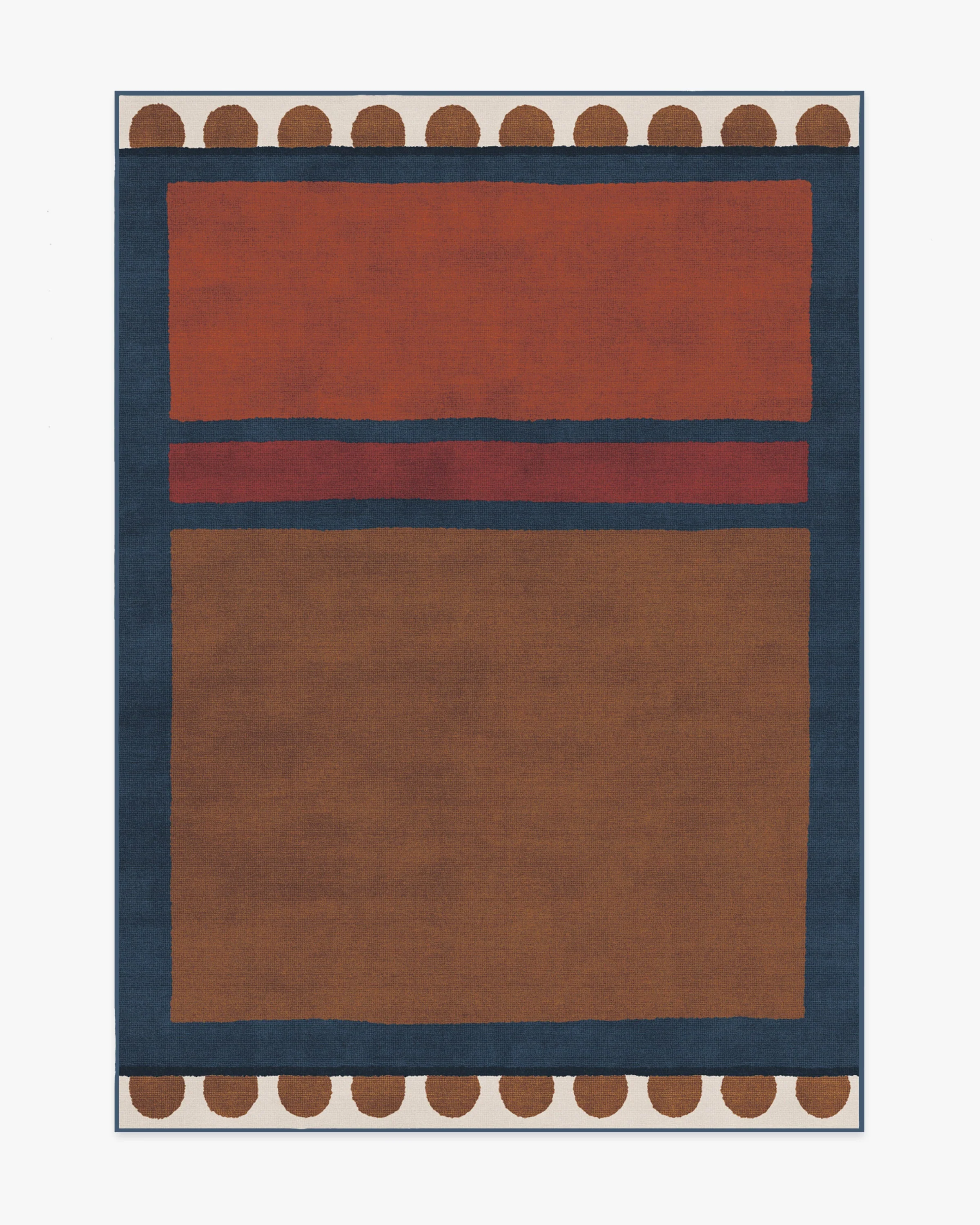 Nina Indigo & Rust Rug by Justina Blakeney