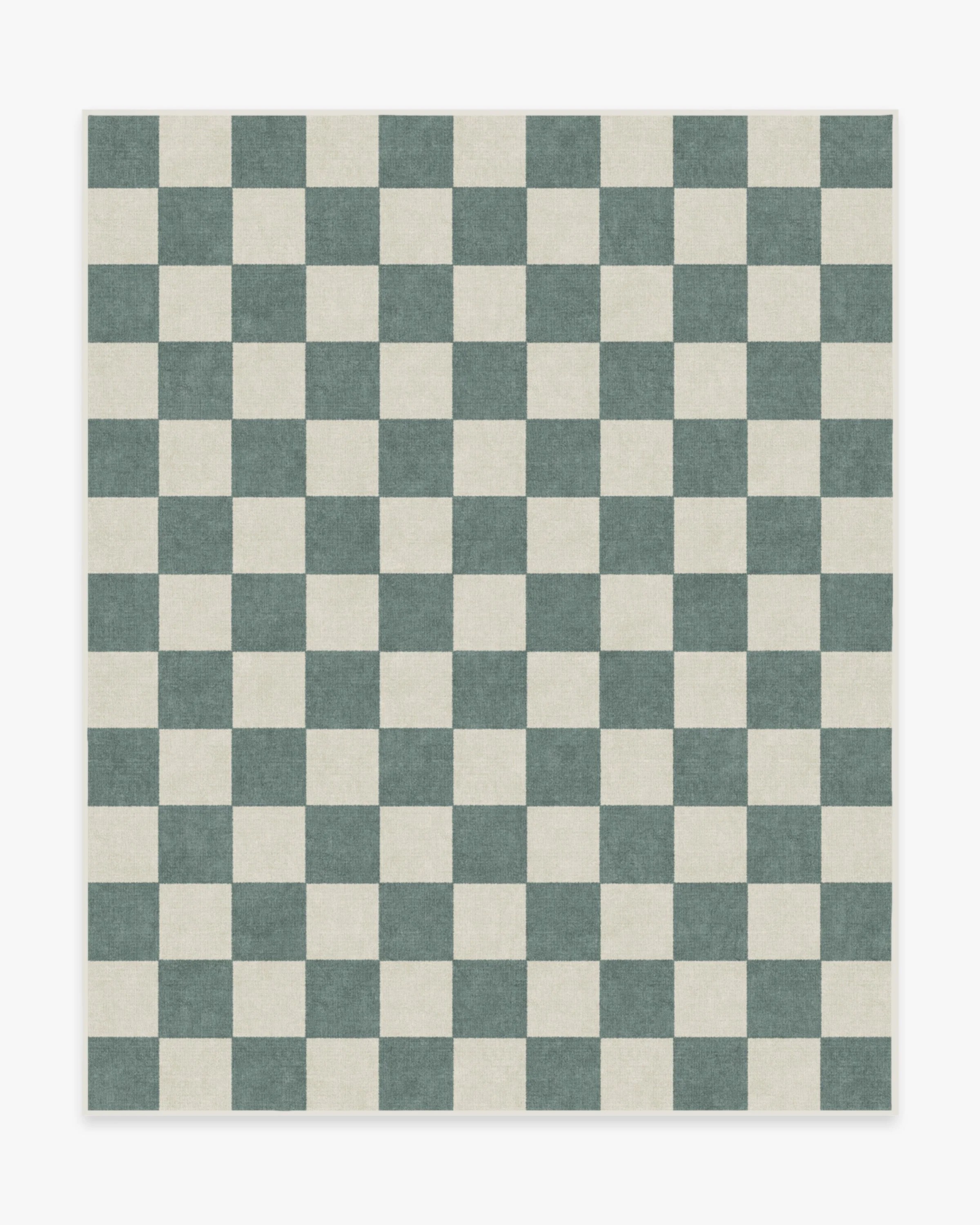 Jaque Checkered Slate Green Rug