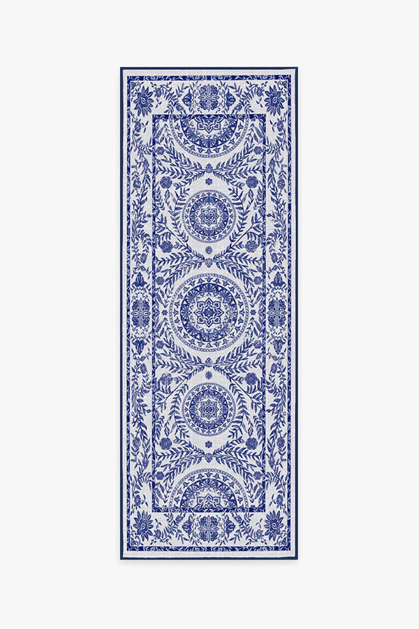 Fontaine Delft Blue Outdoor Rug