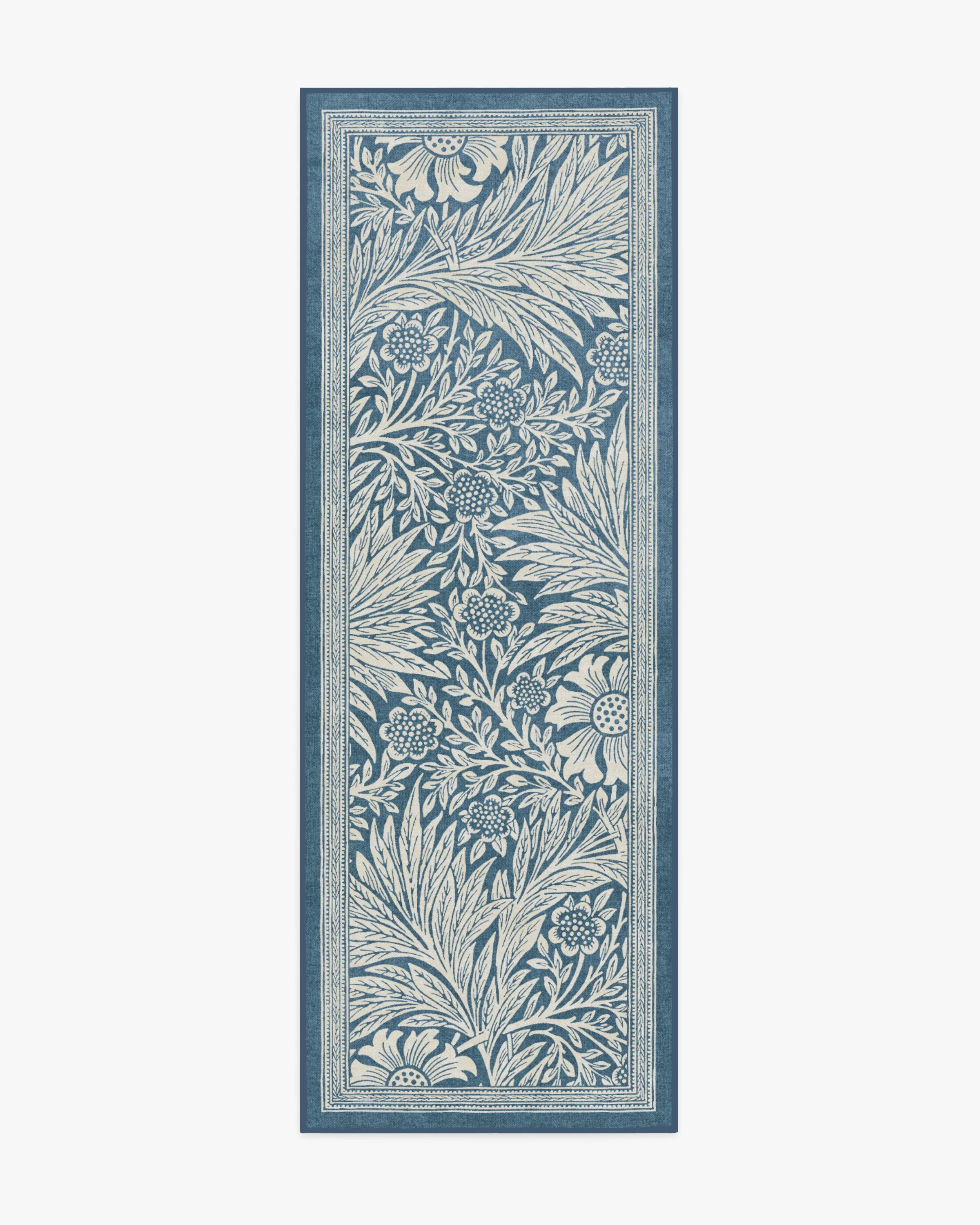 Marigold Blue Flatwoven Rug by Morris & Co.
