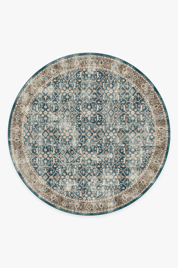Celestine Teal Blue Rug