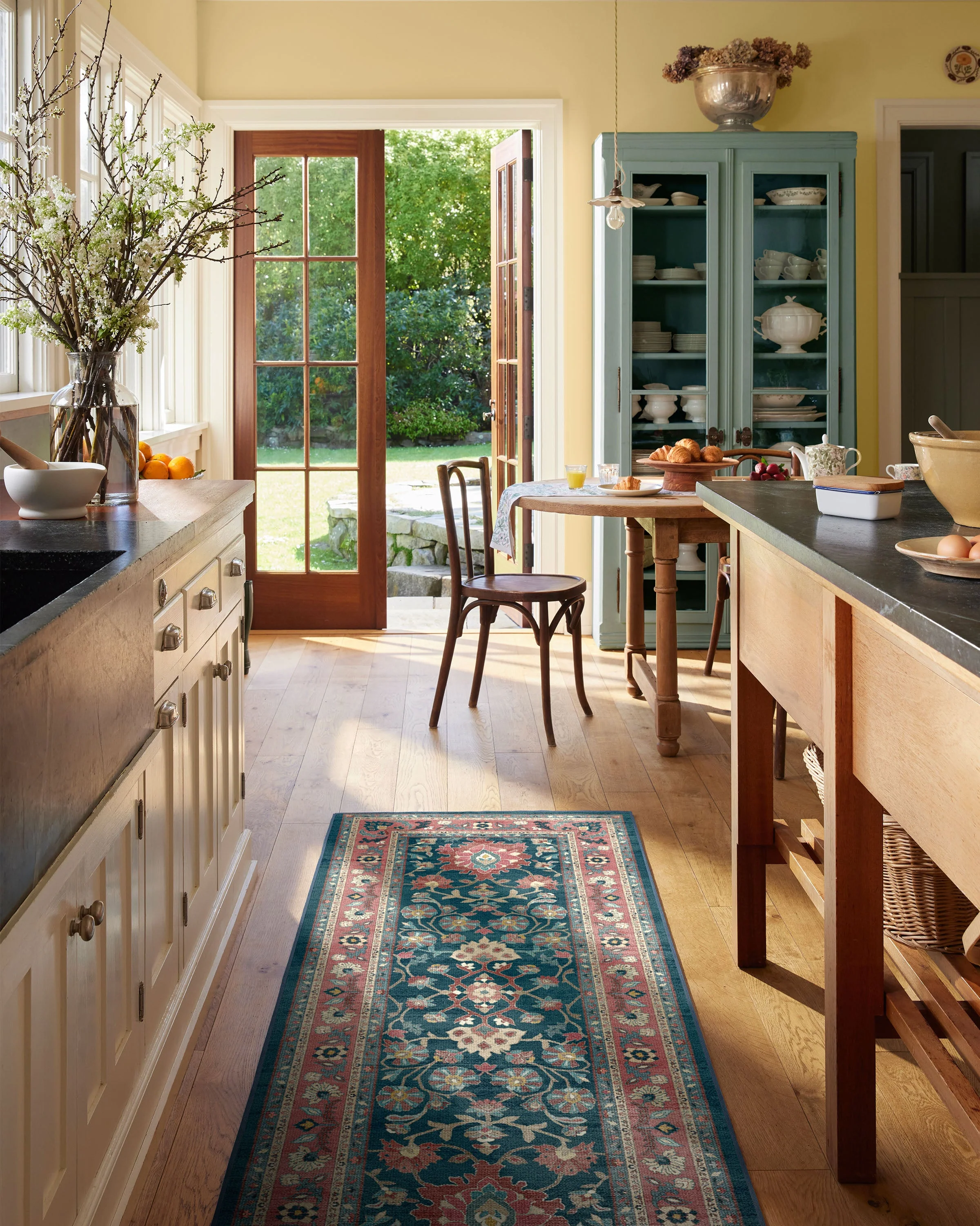 Calabria Navy & Cayenne Rug