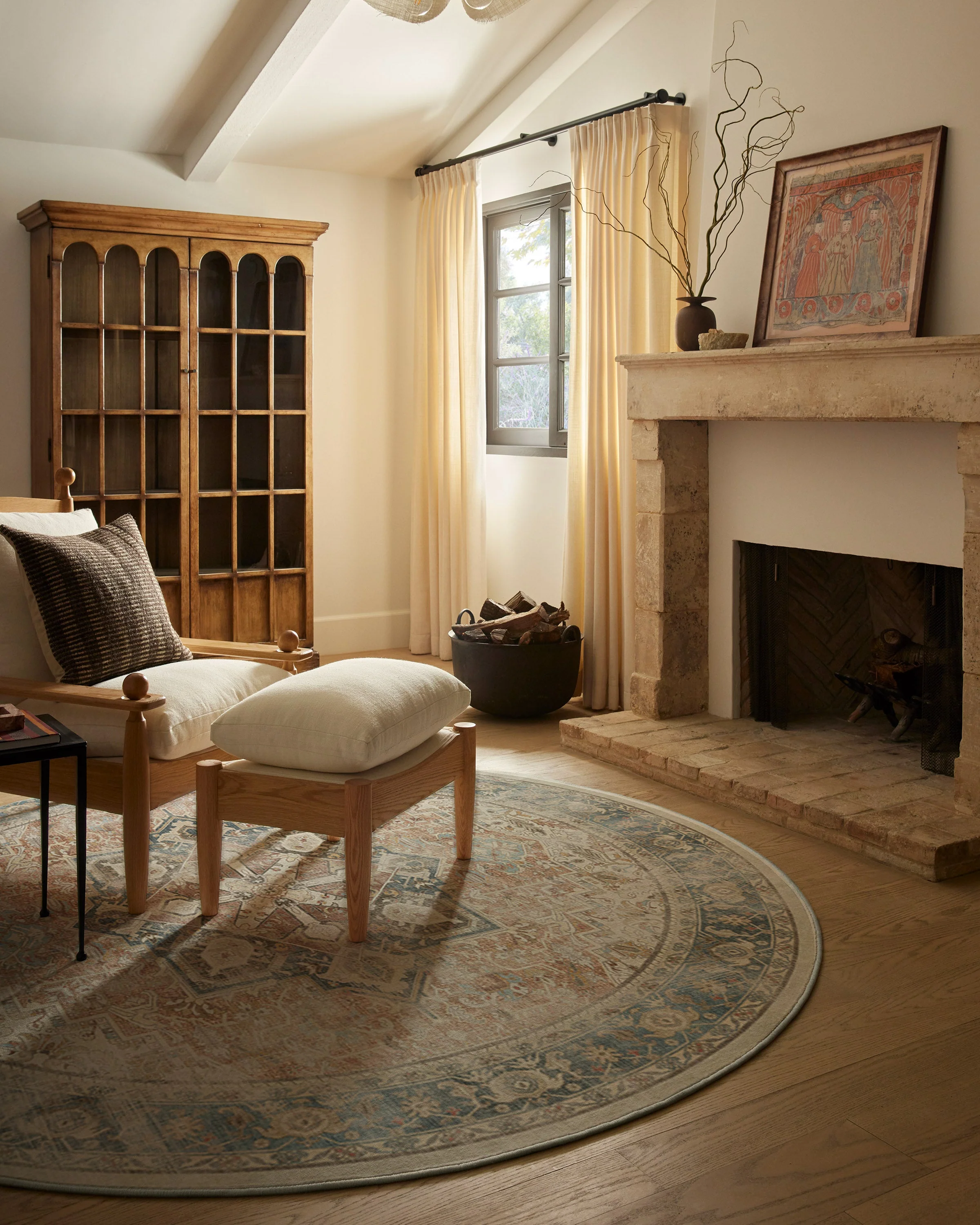Kamran Coral Flatwoven Rug