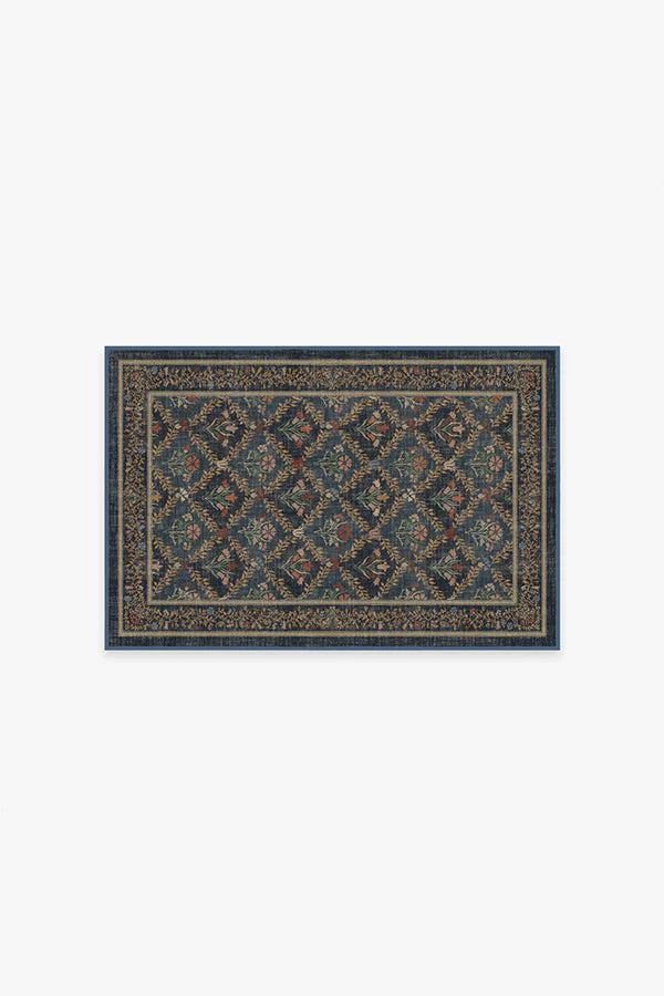 Bellflowers Blue Rug by Morris & Co.