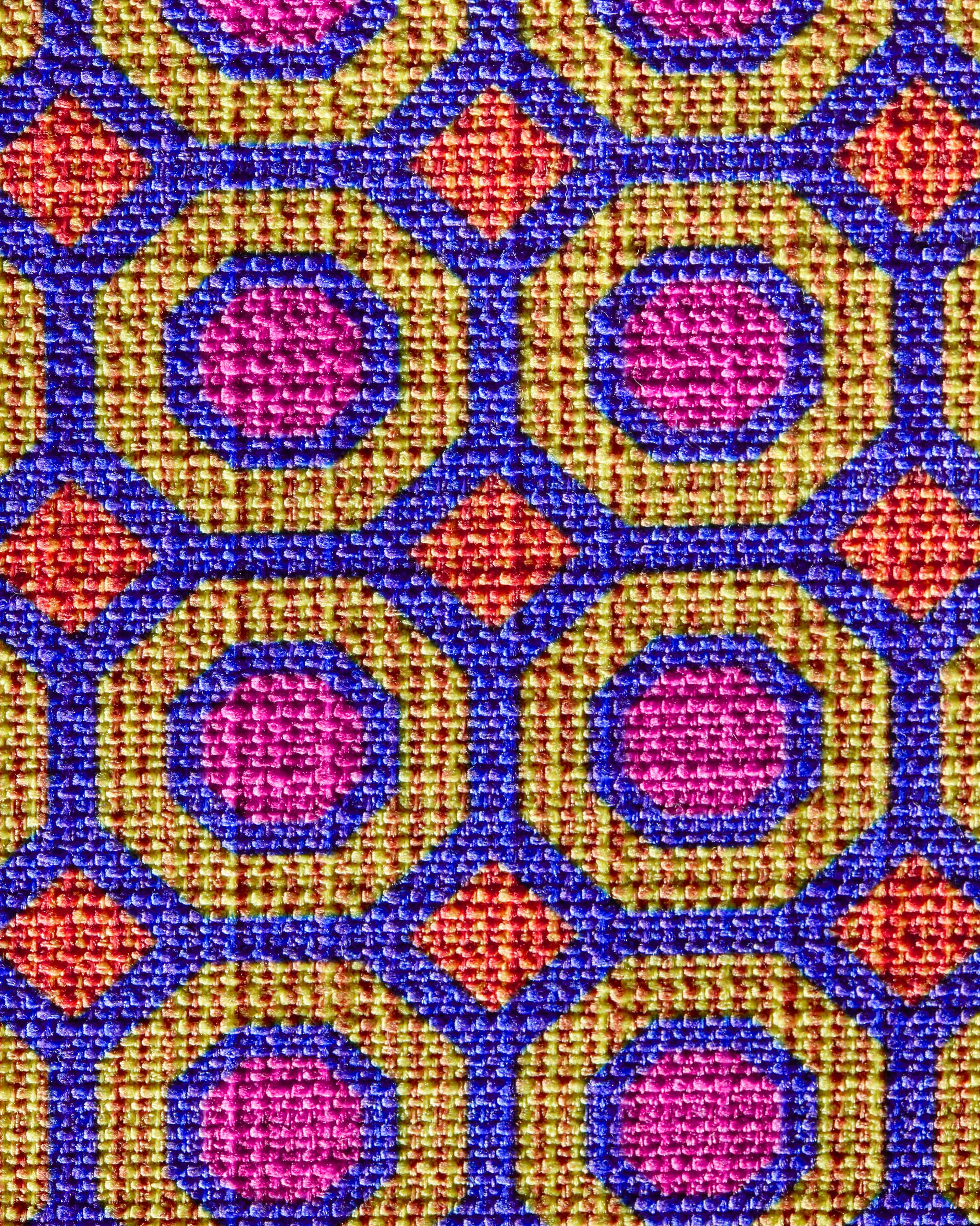 Piccadilly Fuchsia Woven Throw Pillow by Jonathan Adler