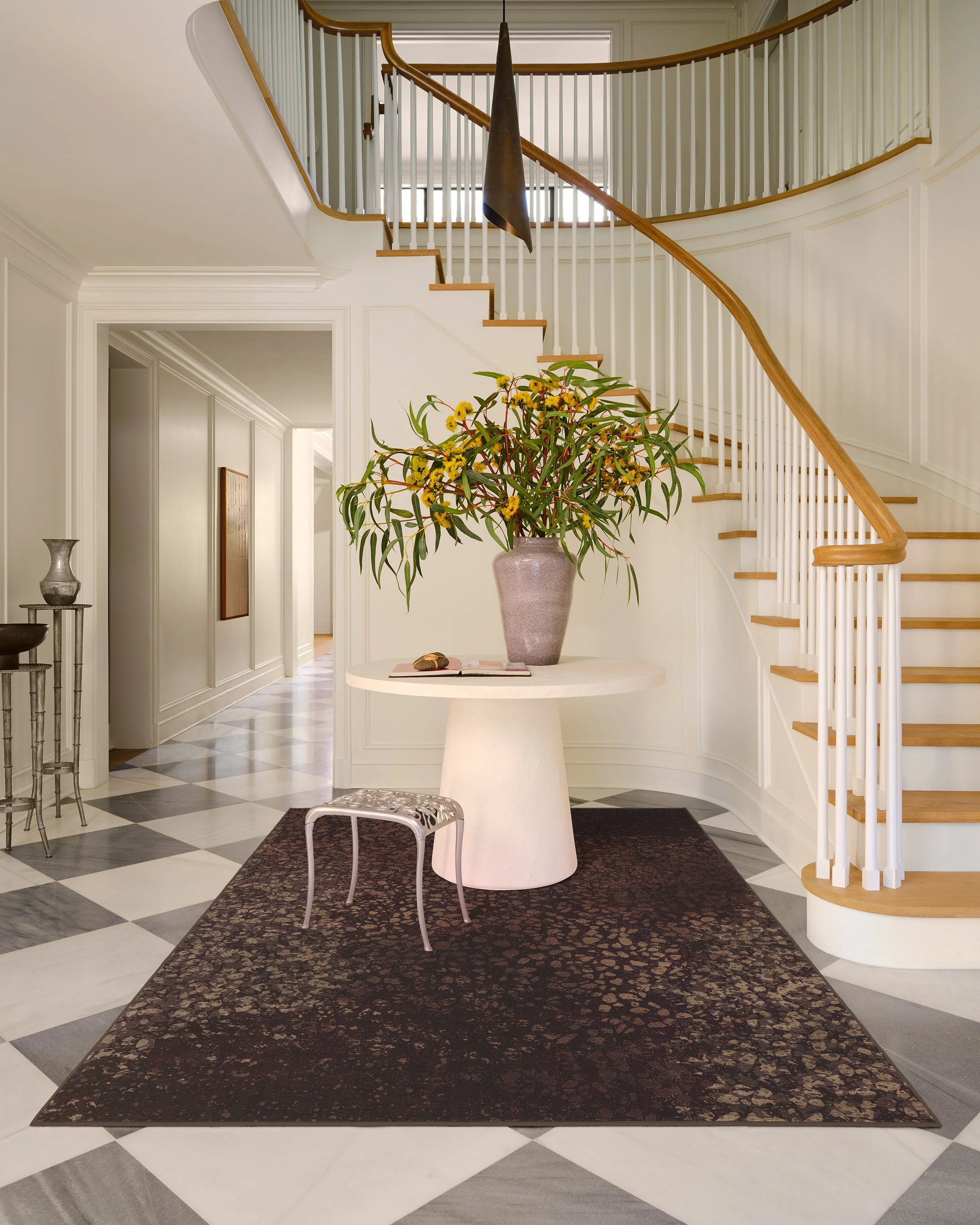 Terran Burgundy Flatwoven Rug by Architectural Digest
