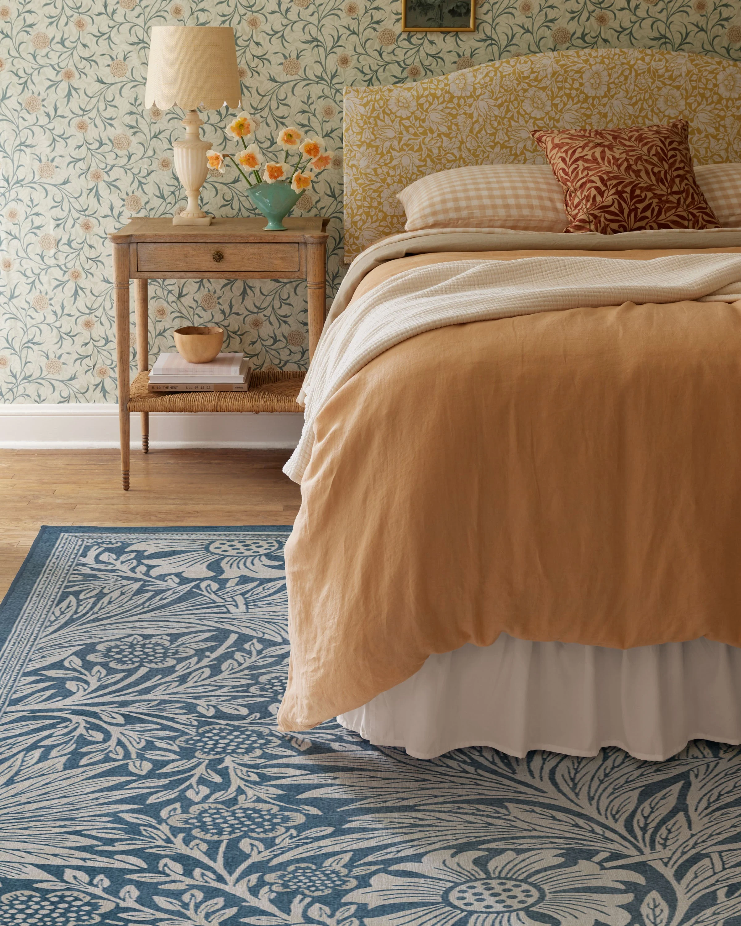 Marigold Blue Rug by Morris & Co.