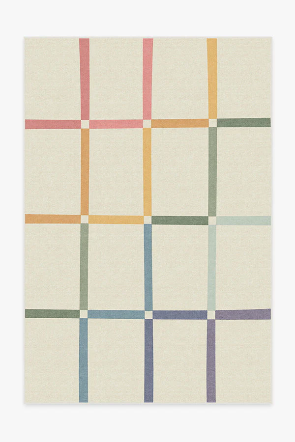 Joanna Ivory Rainbow Rug by The Home Edit