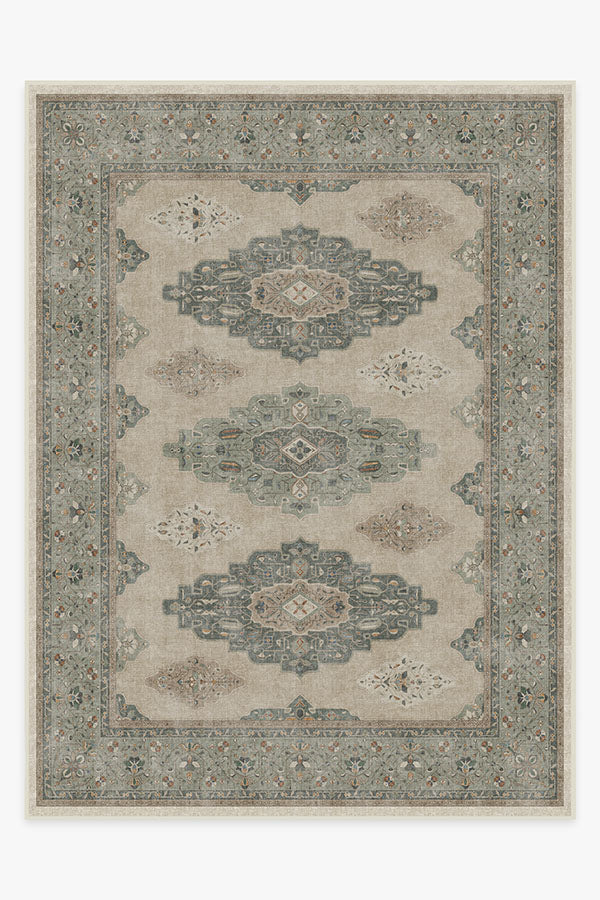 Maxine Natural Sage Flatwoven Rug