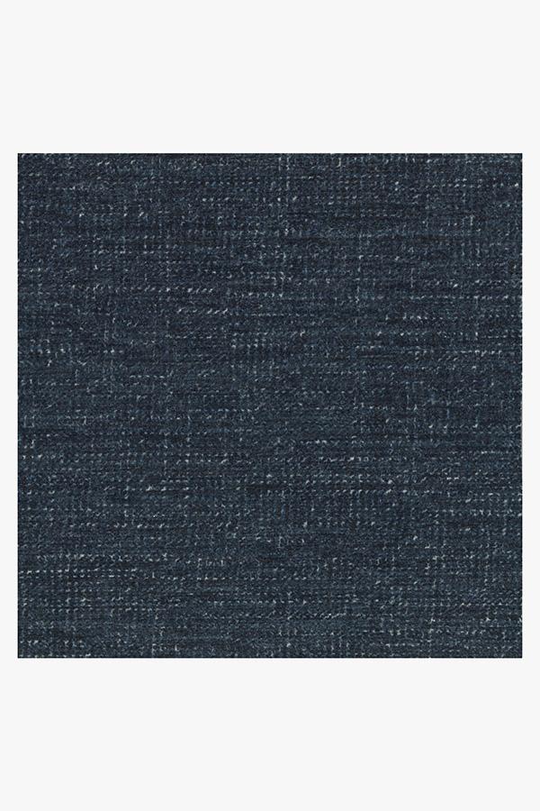 Heathered Solid Navy Flatwoven Rug