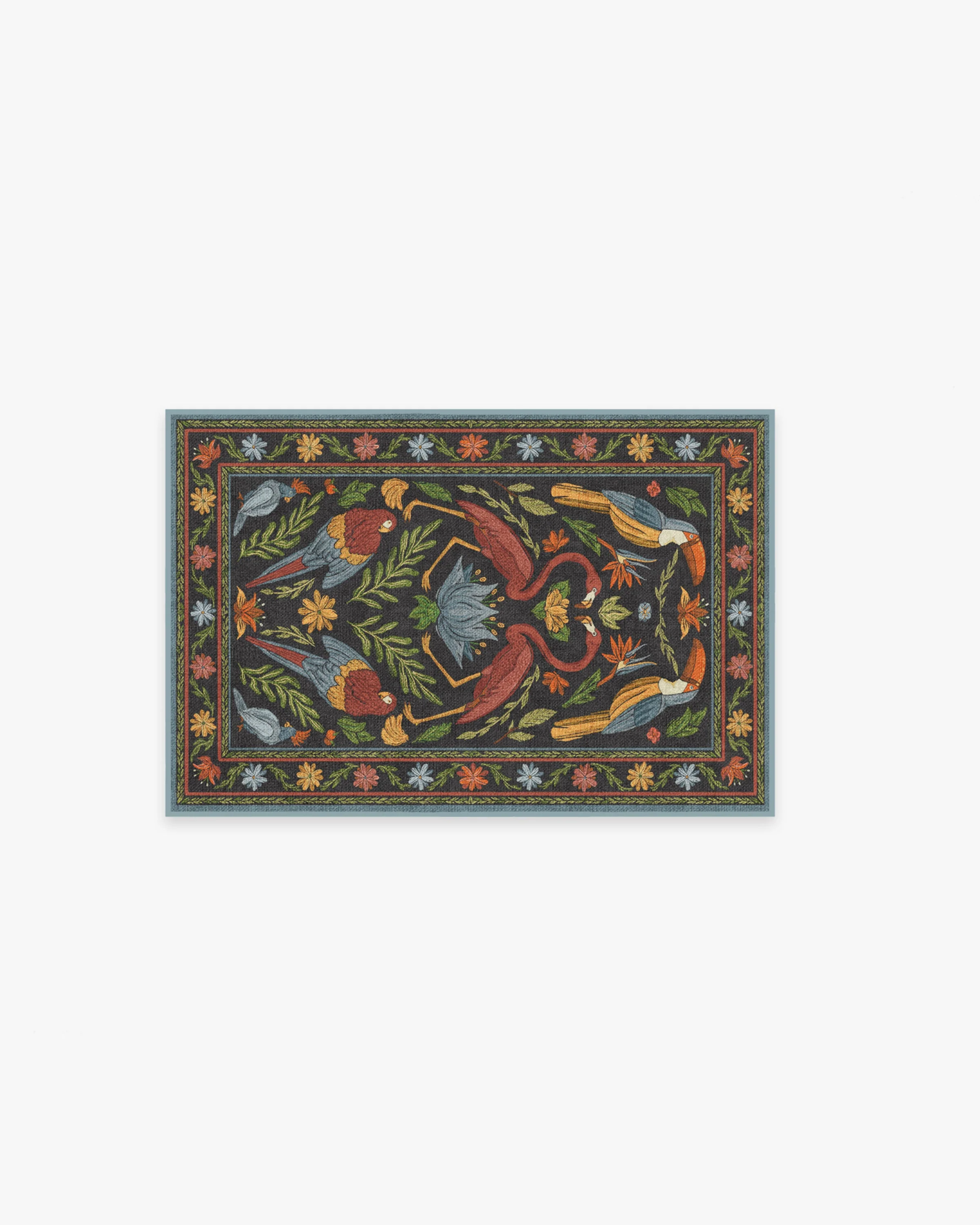 Birds Of A Feather Flatwoven Rug by Iris Apfel
