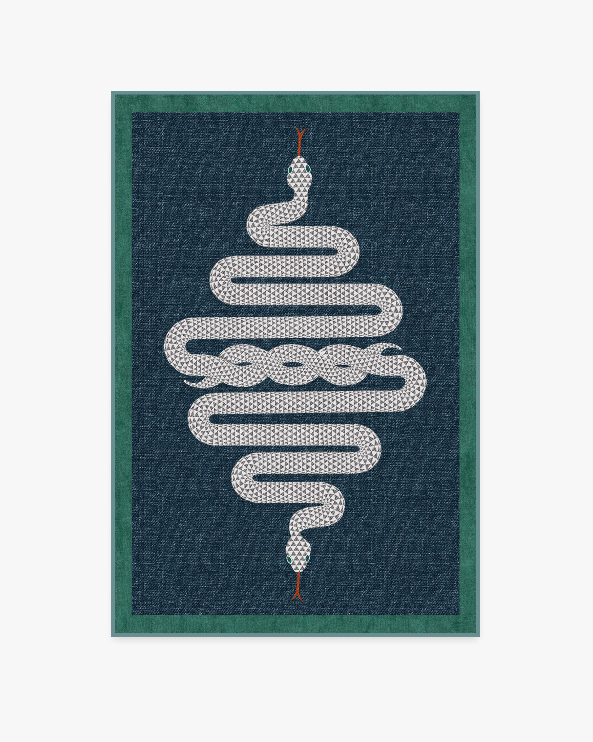 Venom Sapphire Rug by Jonathan Adler