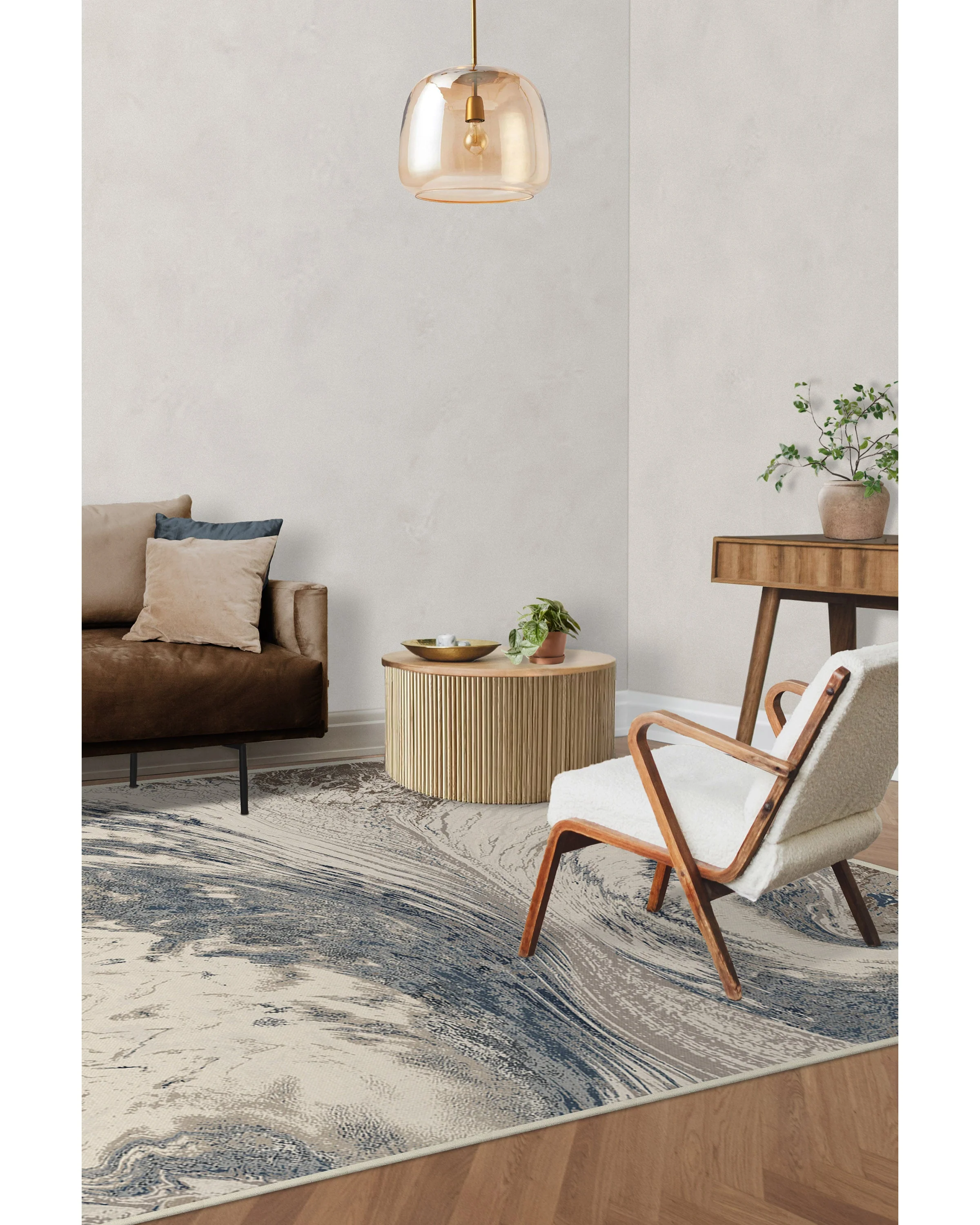 Malaspina Dusk Blue Rug